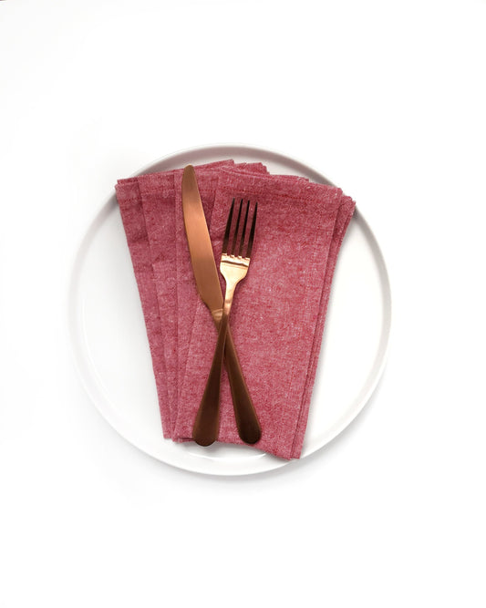 Red Linen Napkins