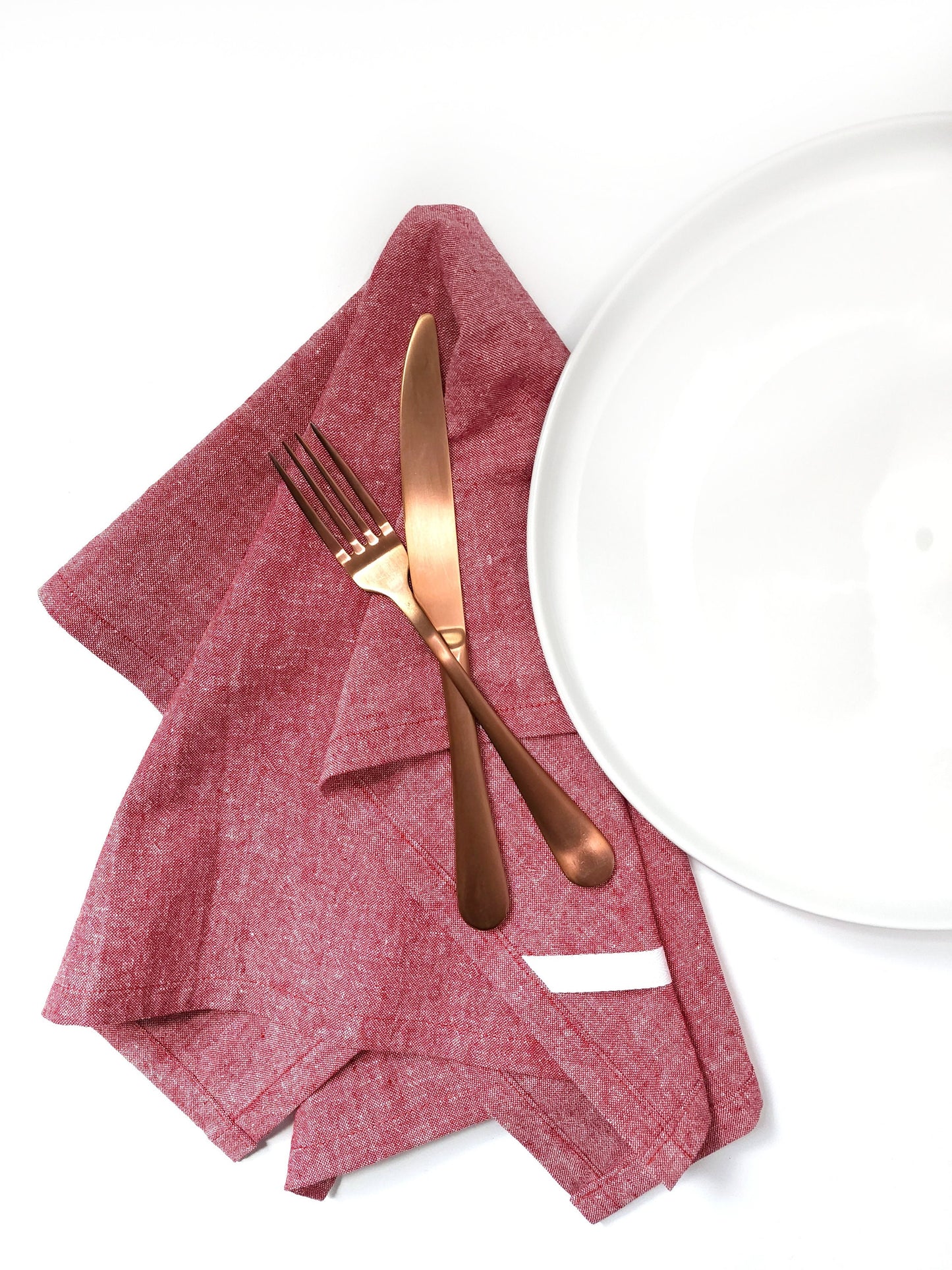 Red Linen Towel