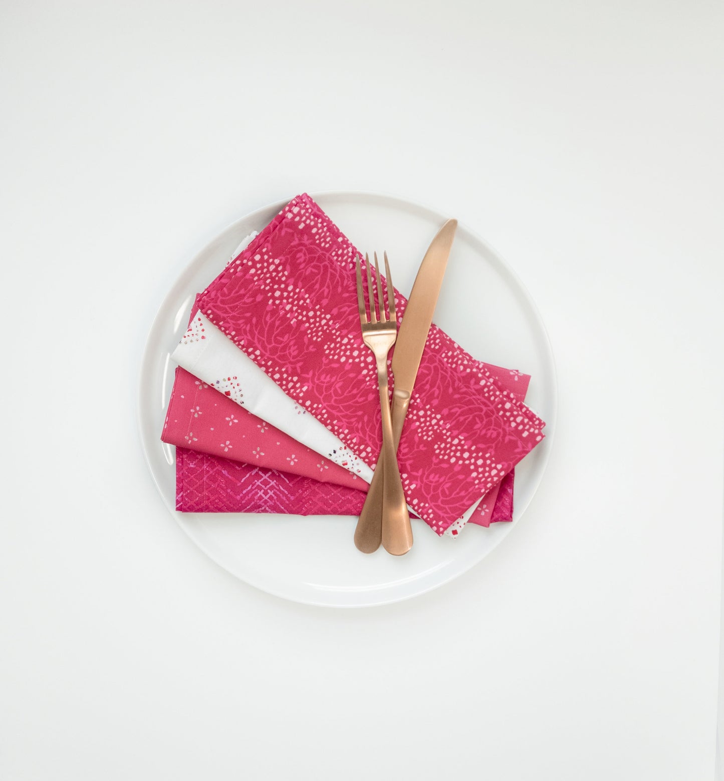 Pink Mix & Match Cloth Napkins, Set of 4 Cloth Napkins