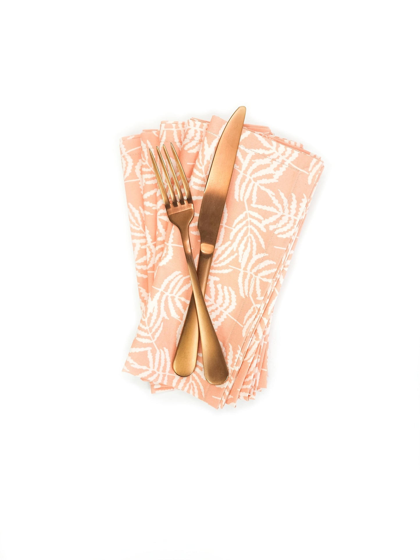 Peach Botanical Cotton Cloth Napkins