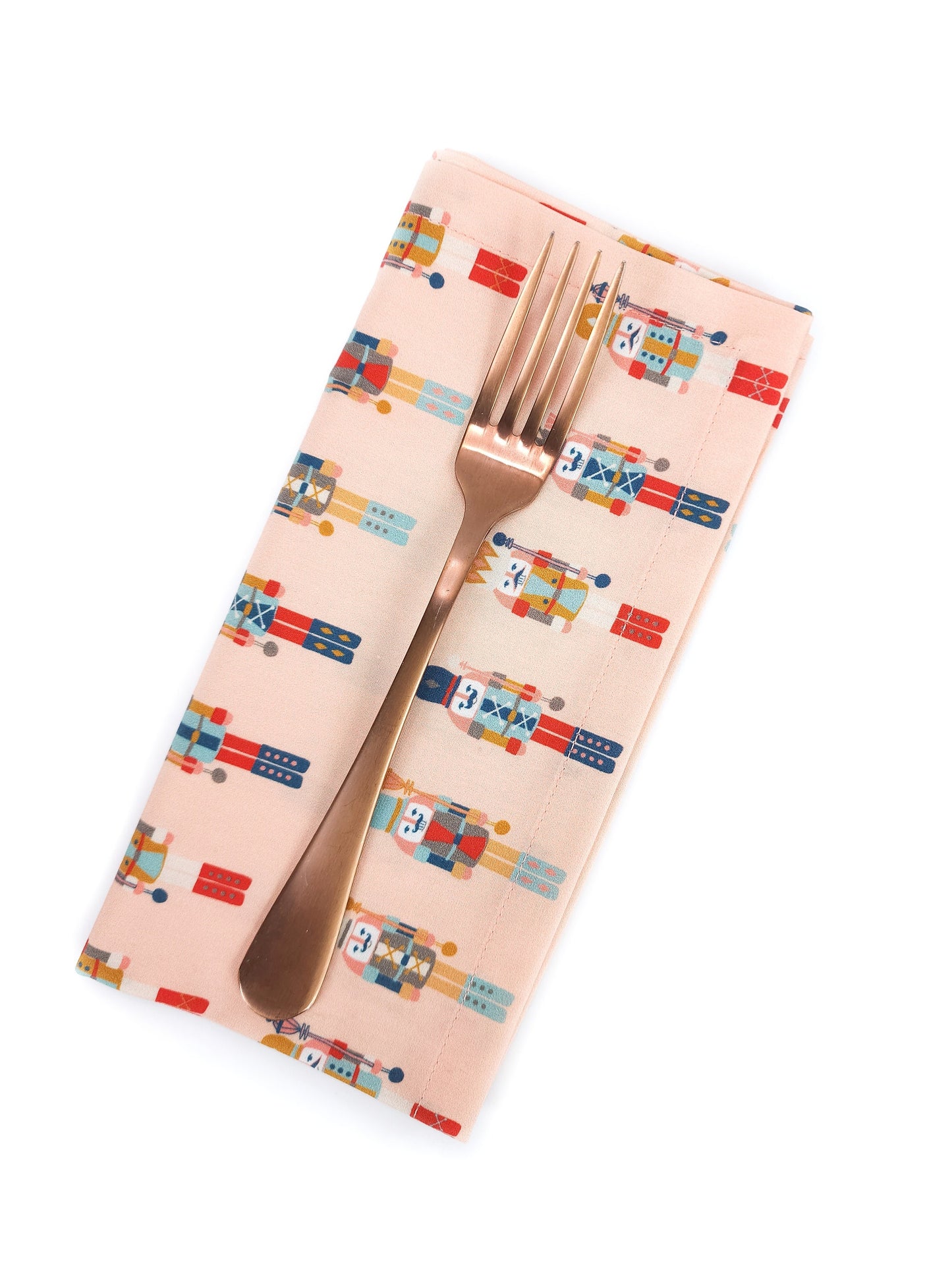 Pink Nutcracker Christmas Napkins
