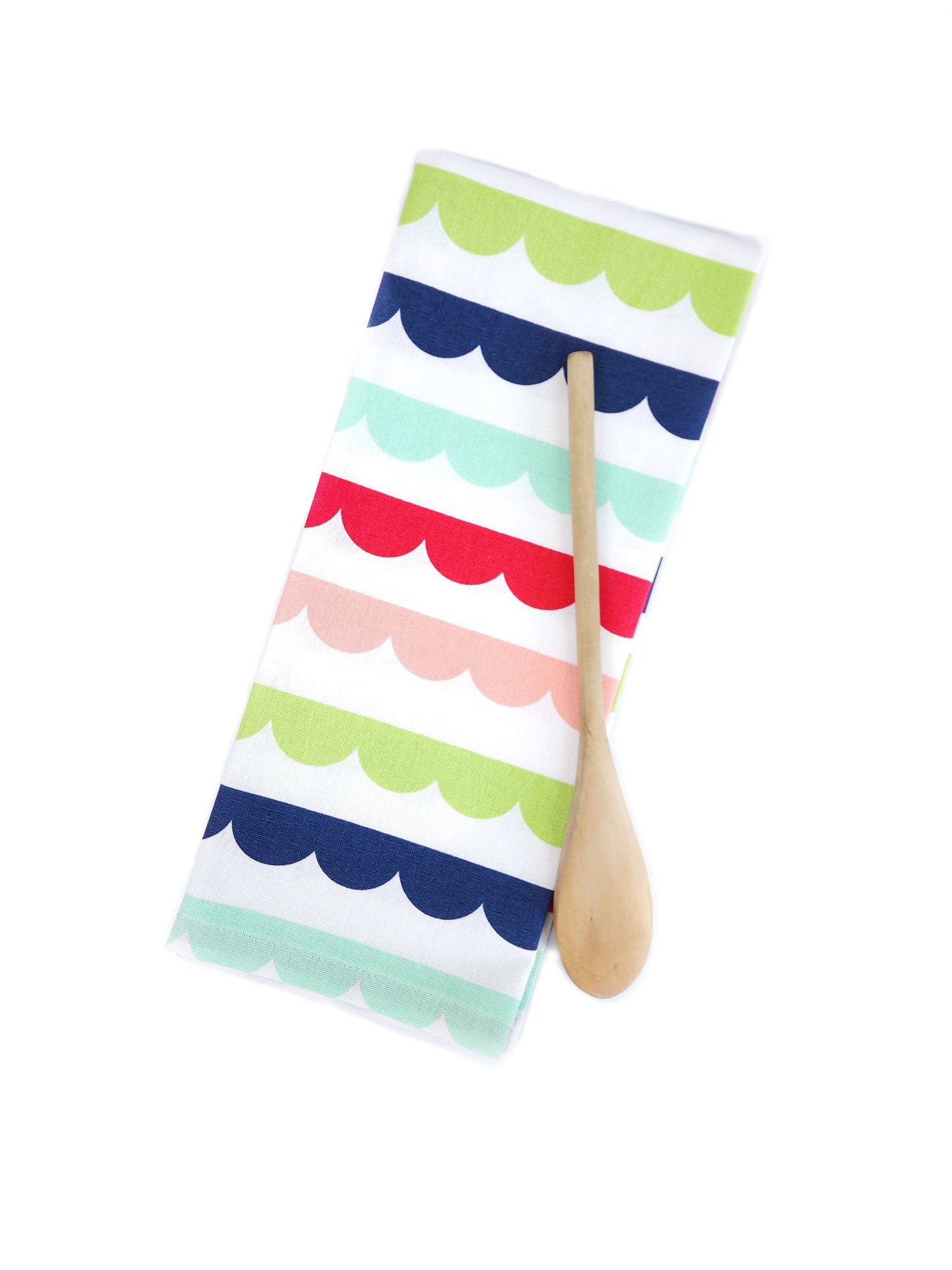 Colorful Scalloped Kitchen Towel