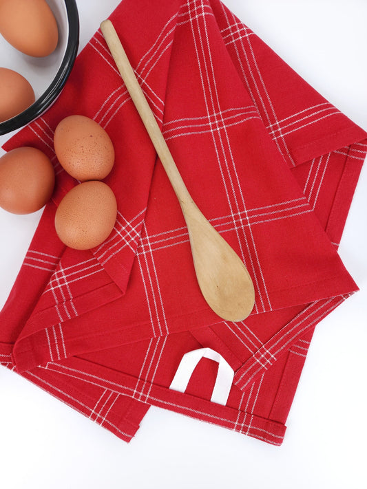 Red Plaid Towel