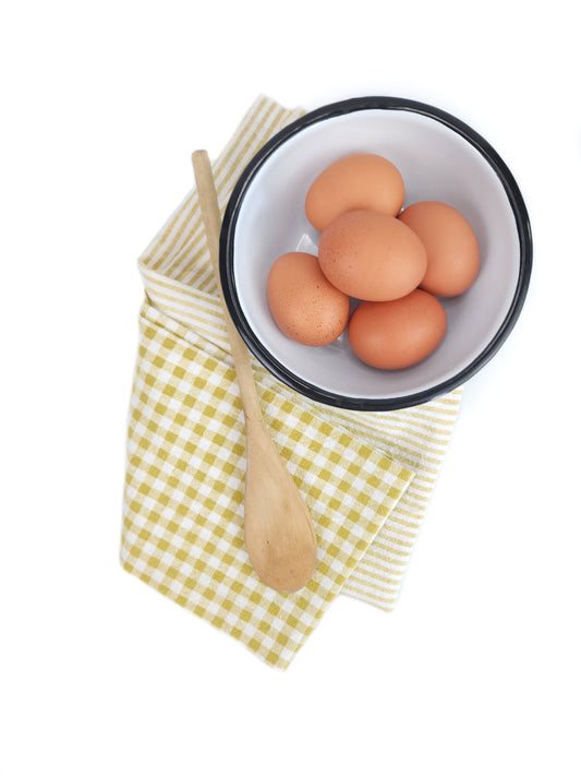Yellow Linen Towel Set