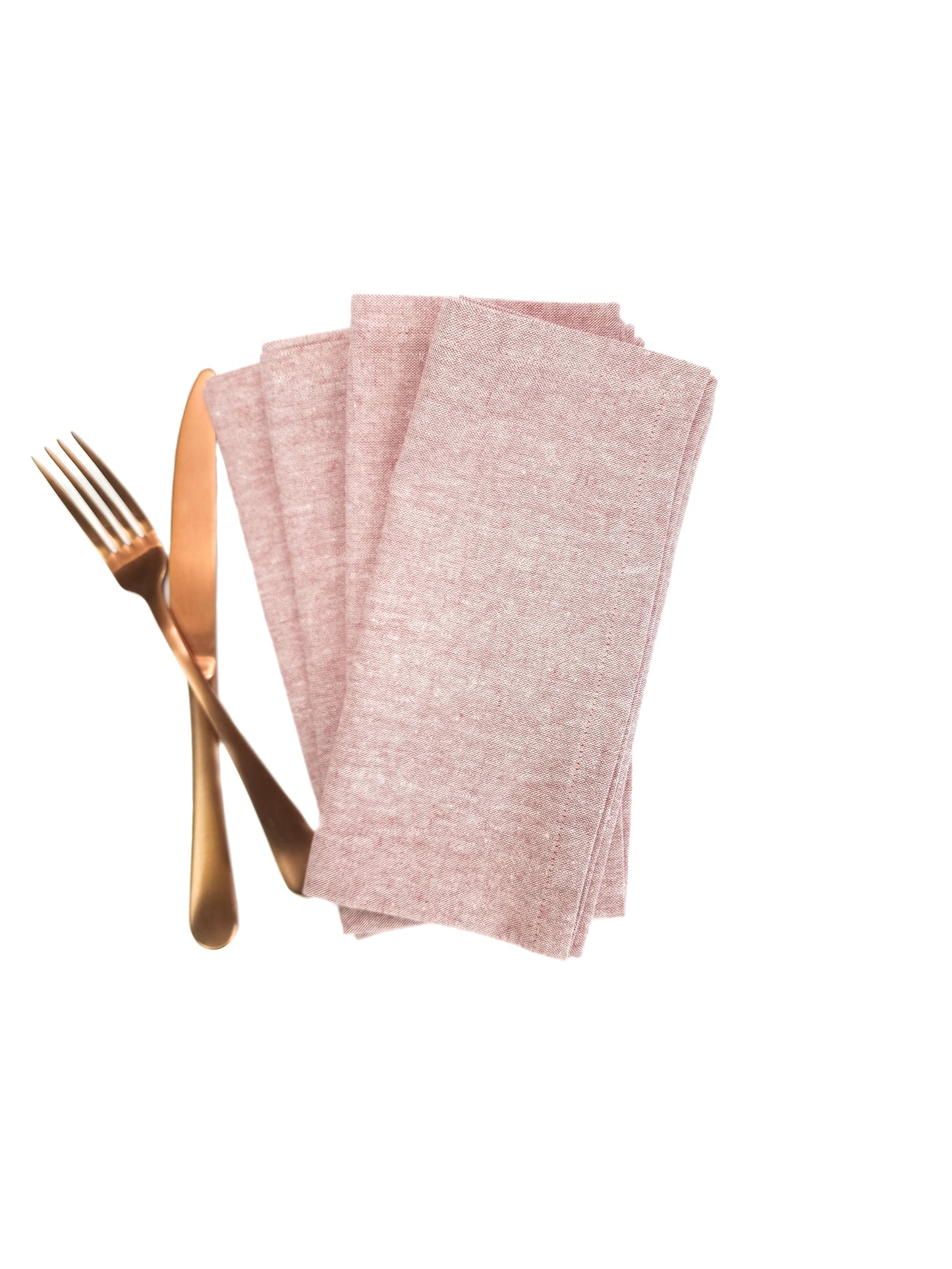 Pink Linen Cloth Napkins