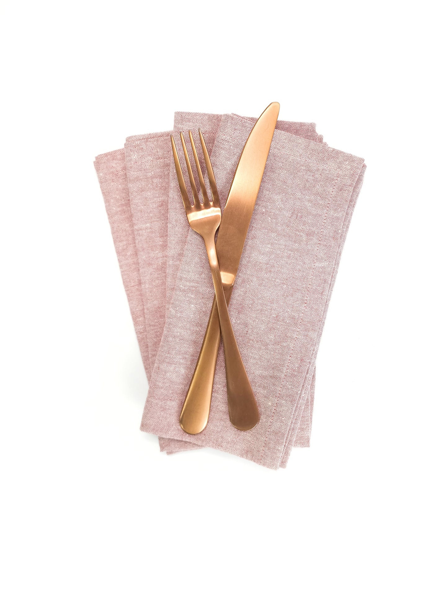 Pink Linen Cloth Napkins