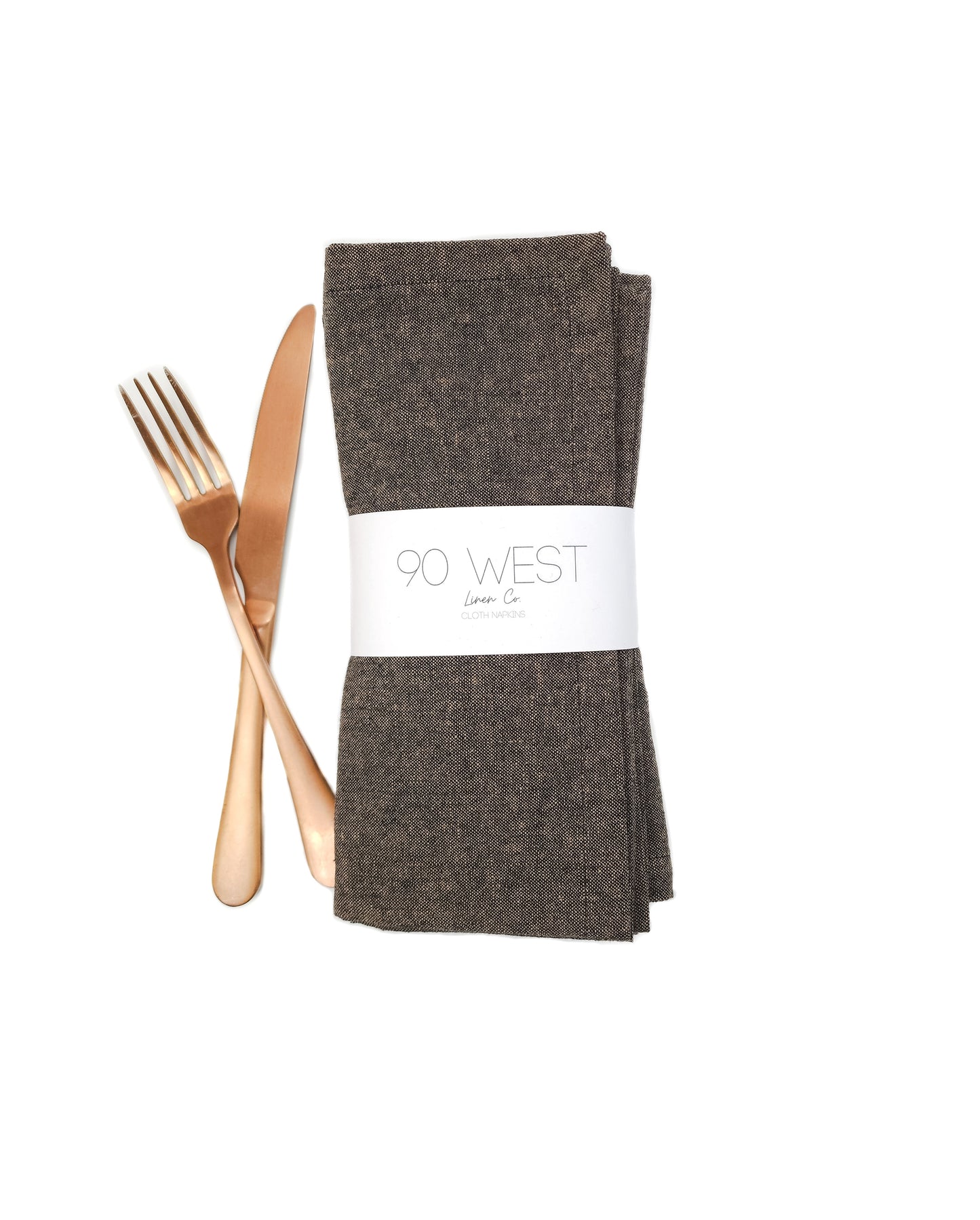 Dark Umber Linen Napkins
