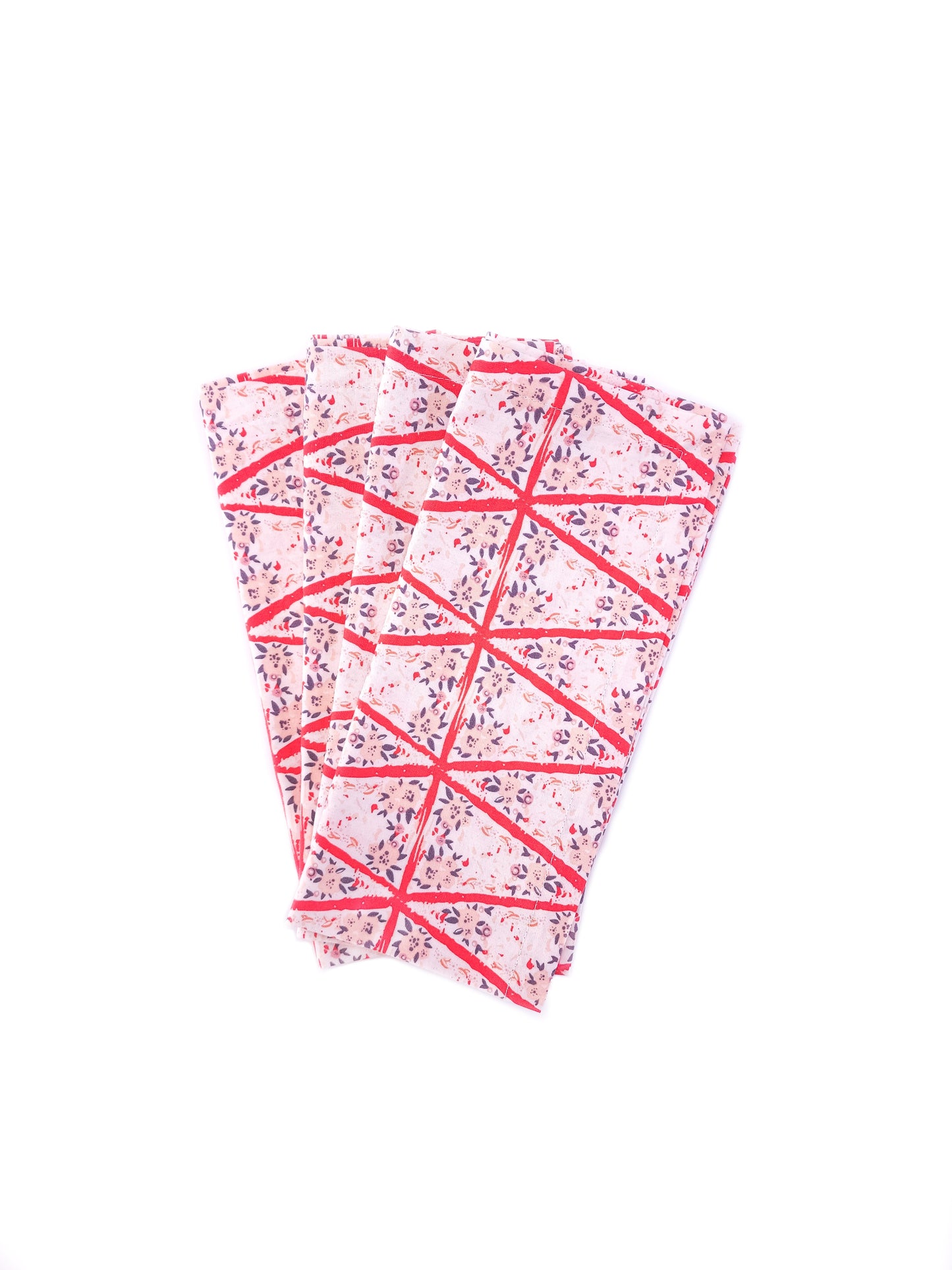 Romantic Floral Cloth Napkins, Set of 4