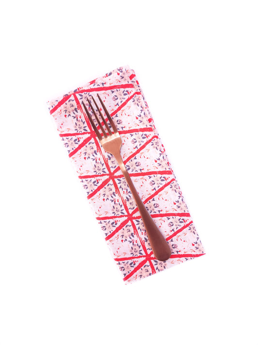 Romantic Floral Cloth Napkins, Set of 4