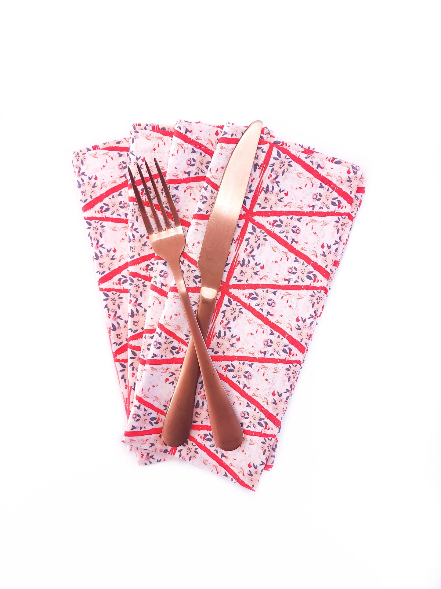 Romantic Floral Cloth Napkins, Set of 4