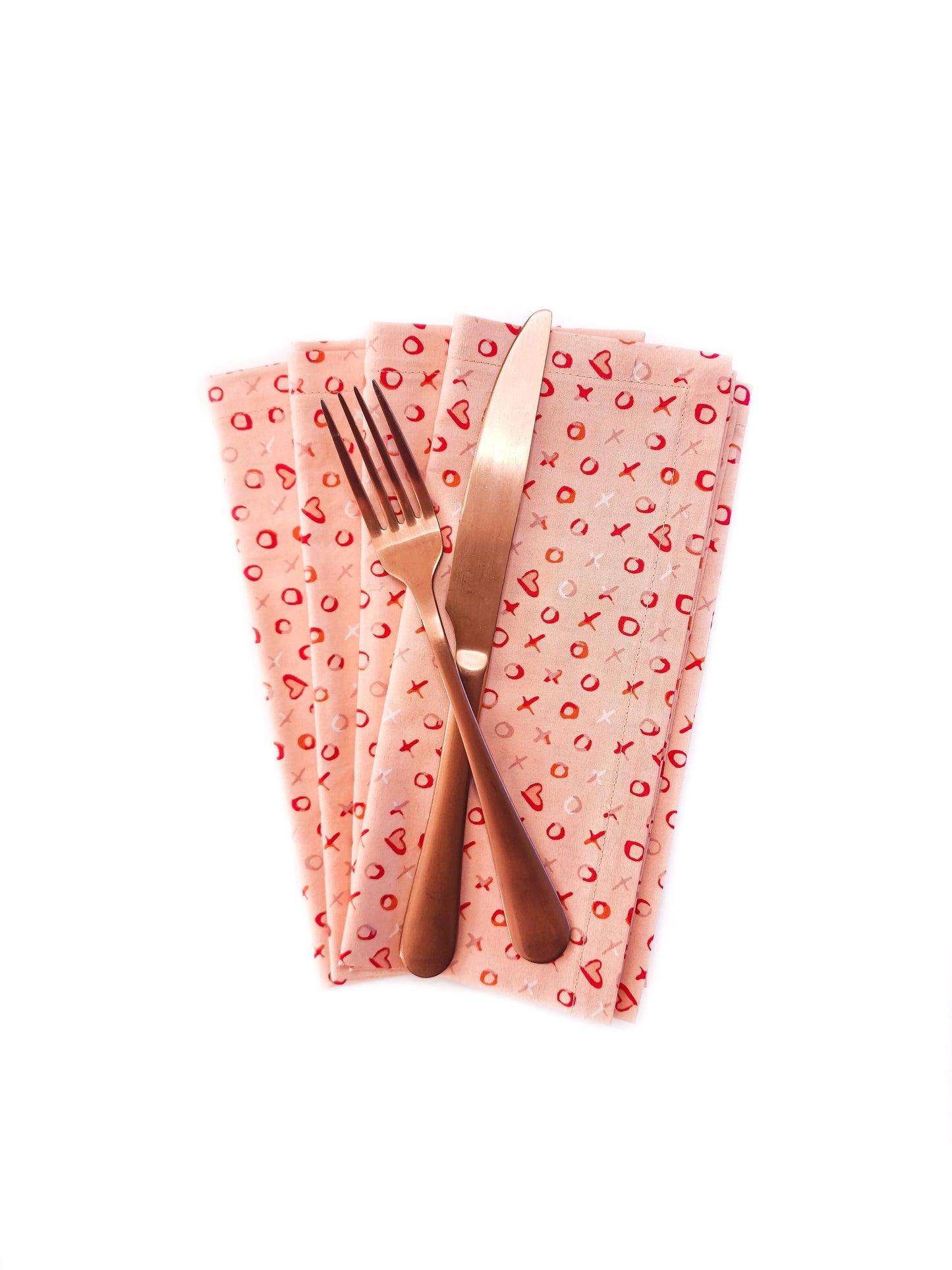 Xs and Os Valentine's Day Napkins, Set of 4