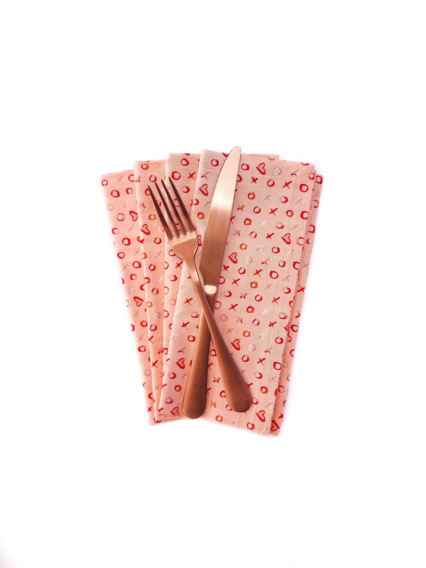 Xs and Os Valentine's Day Napkins, Set of 4