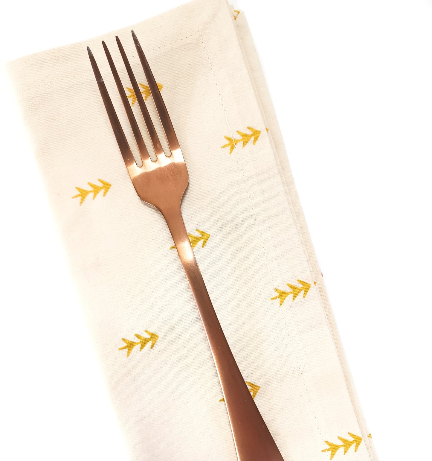 Gold Arrow Cloth Napkins, Set of 4