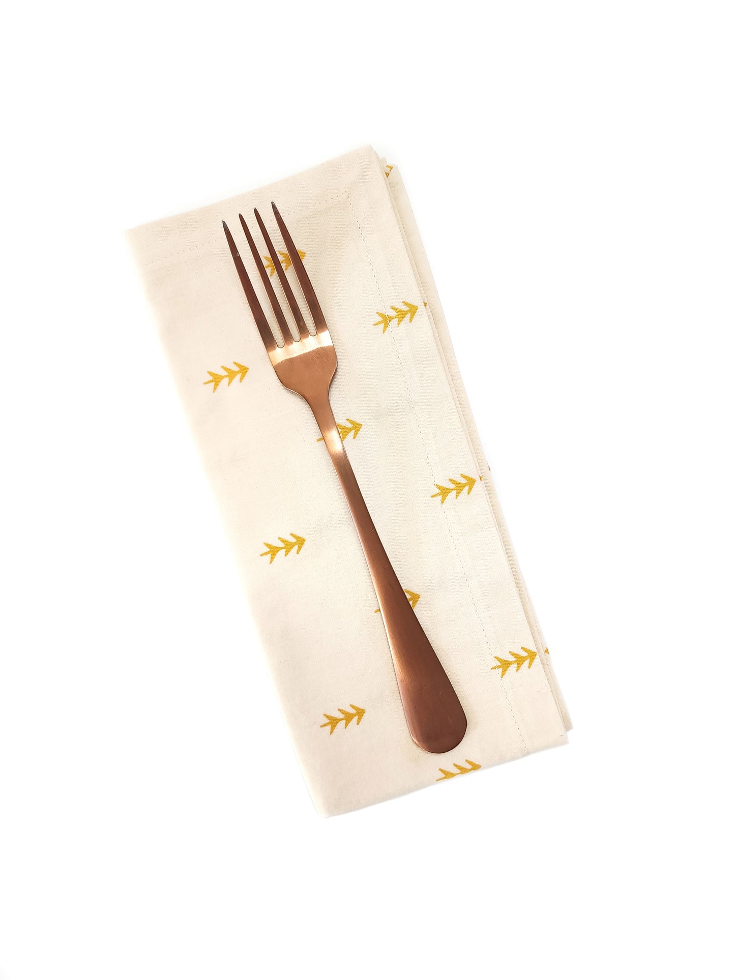 Gold Arrow Cloth Napkins, Set of 4