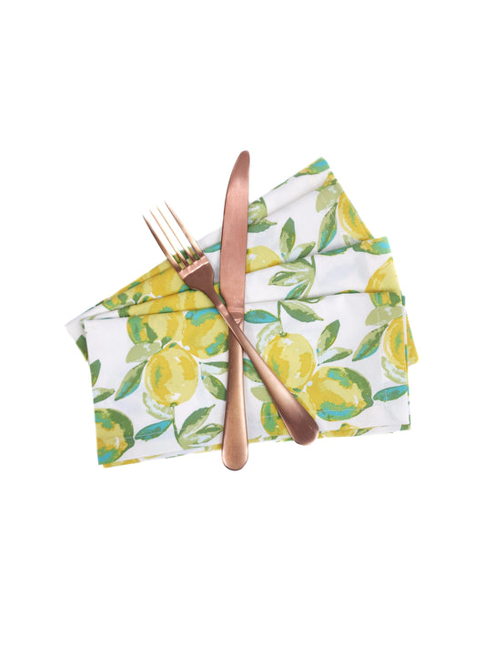 Lemon Grove Cloth Napkins, Set of 4