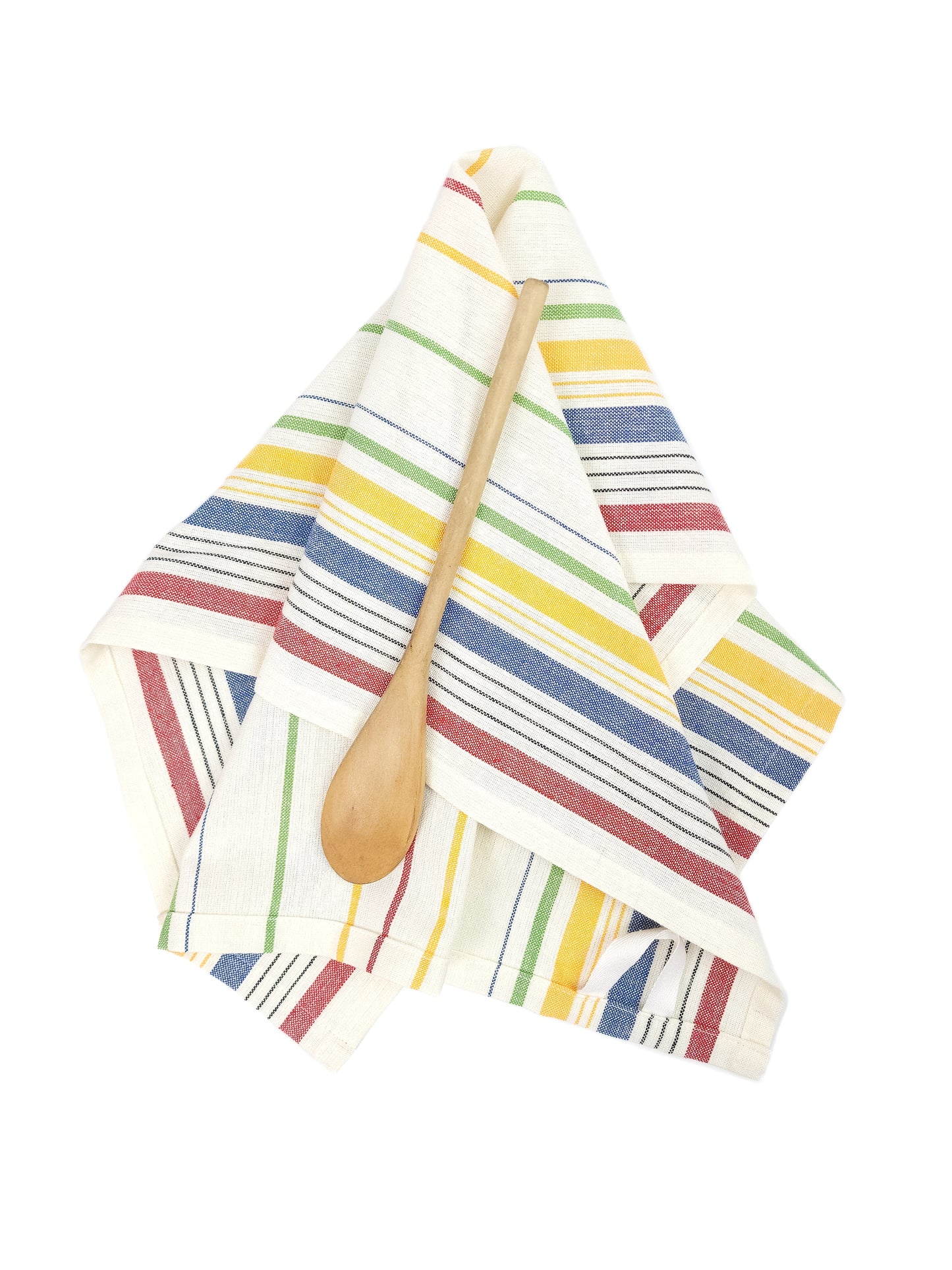Vintage Inspired Colorful Striped Towel
