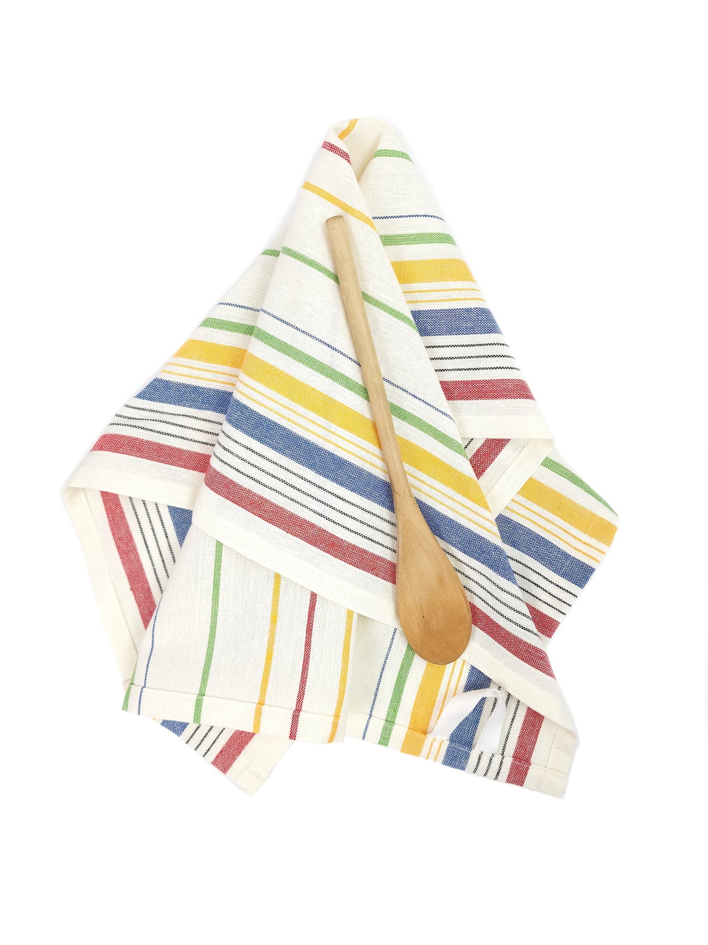 Vintage Inspired Colorful Striped Towel