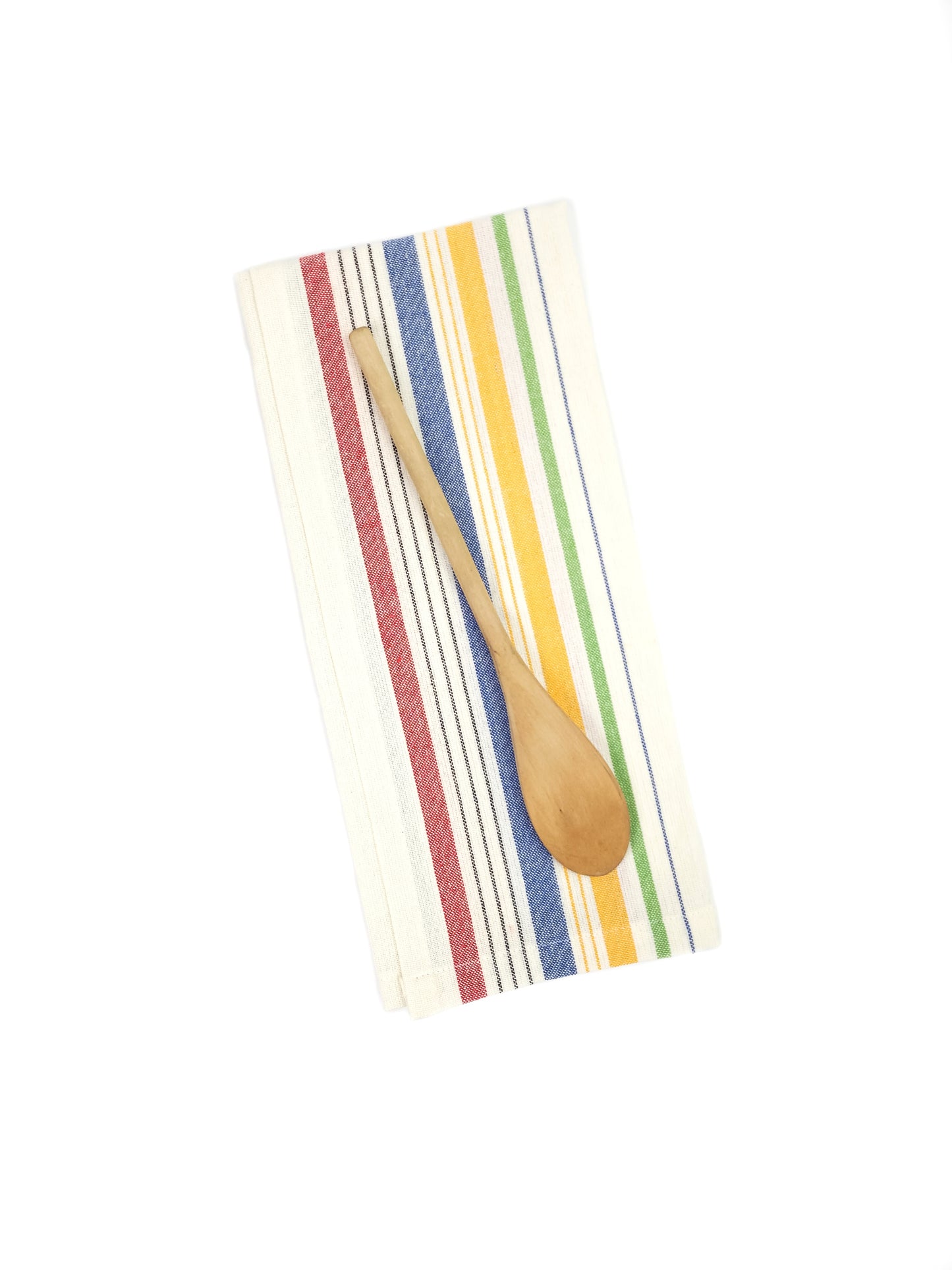 Vintage Inspired Colorful Striped Towel