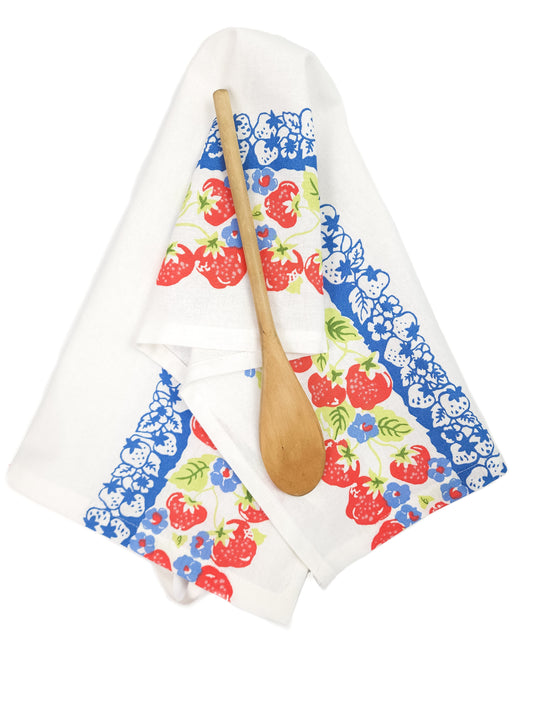 Strawberry Vintage Inspired Towel