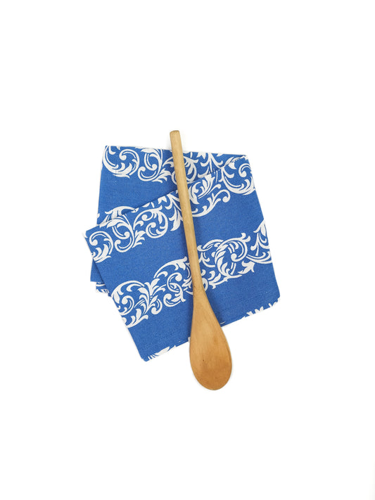 Blue Damask Kitchen Towel