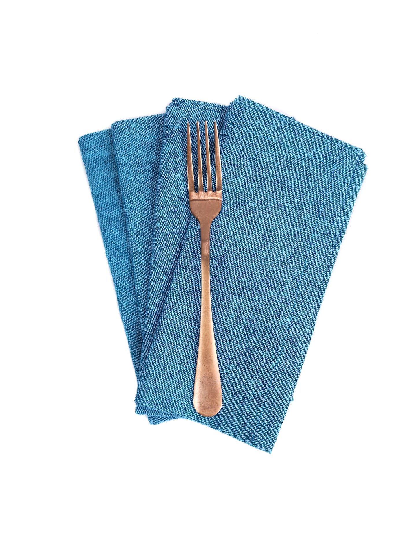 Tumbled Teal Linen Napkins