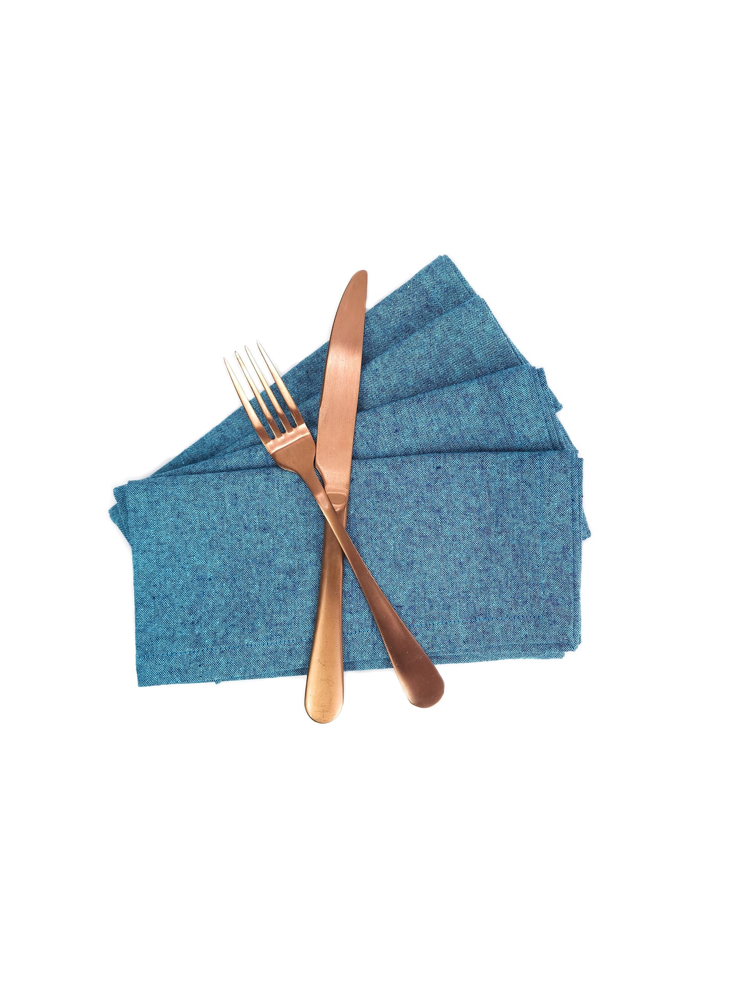 Tumbled Teal Linen Napkins