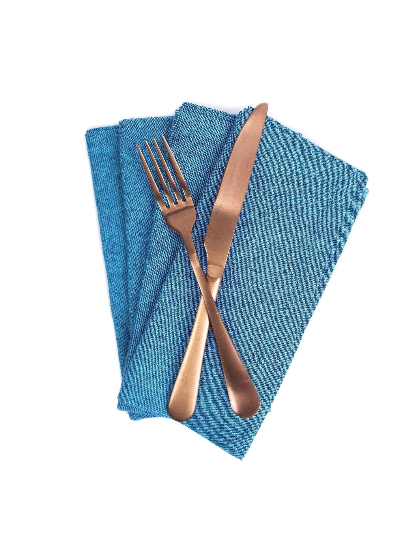 Tumbled Teal Linen Napkins