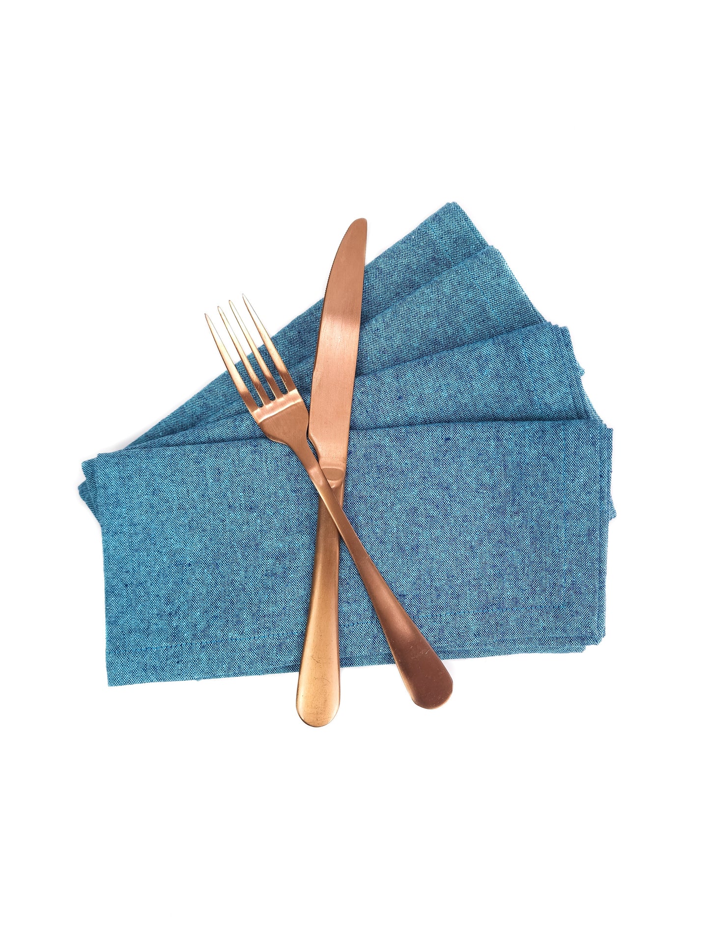 Tumbled Teal Linen Napkins