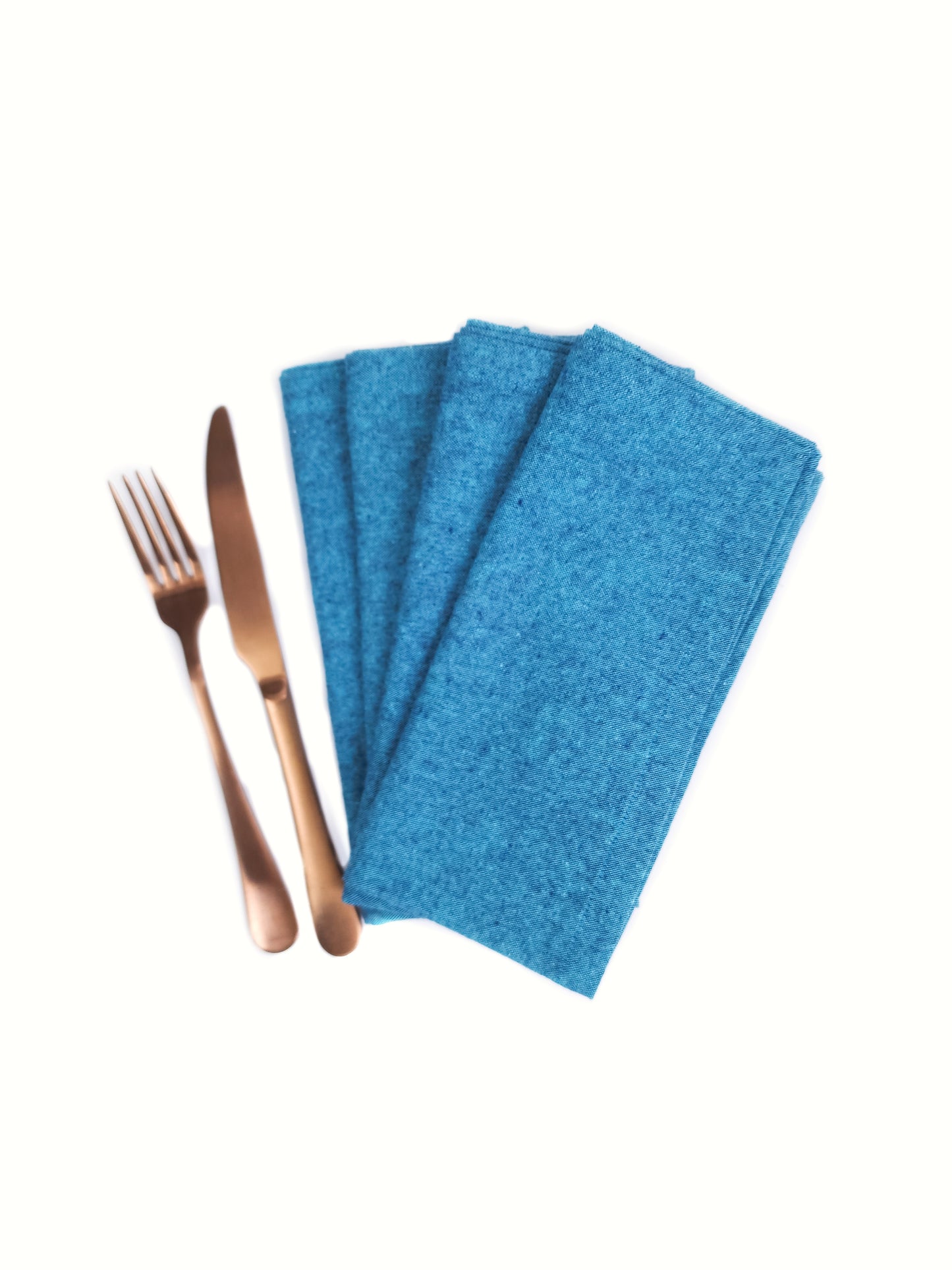 Tumbled Teal Linen Napkins