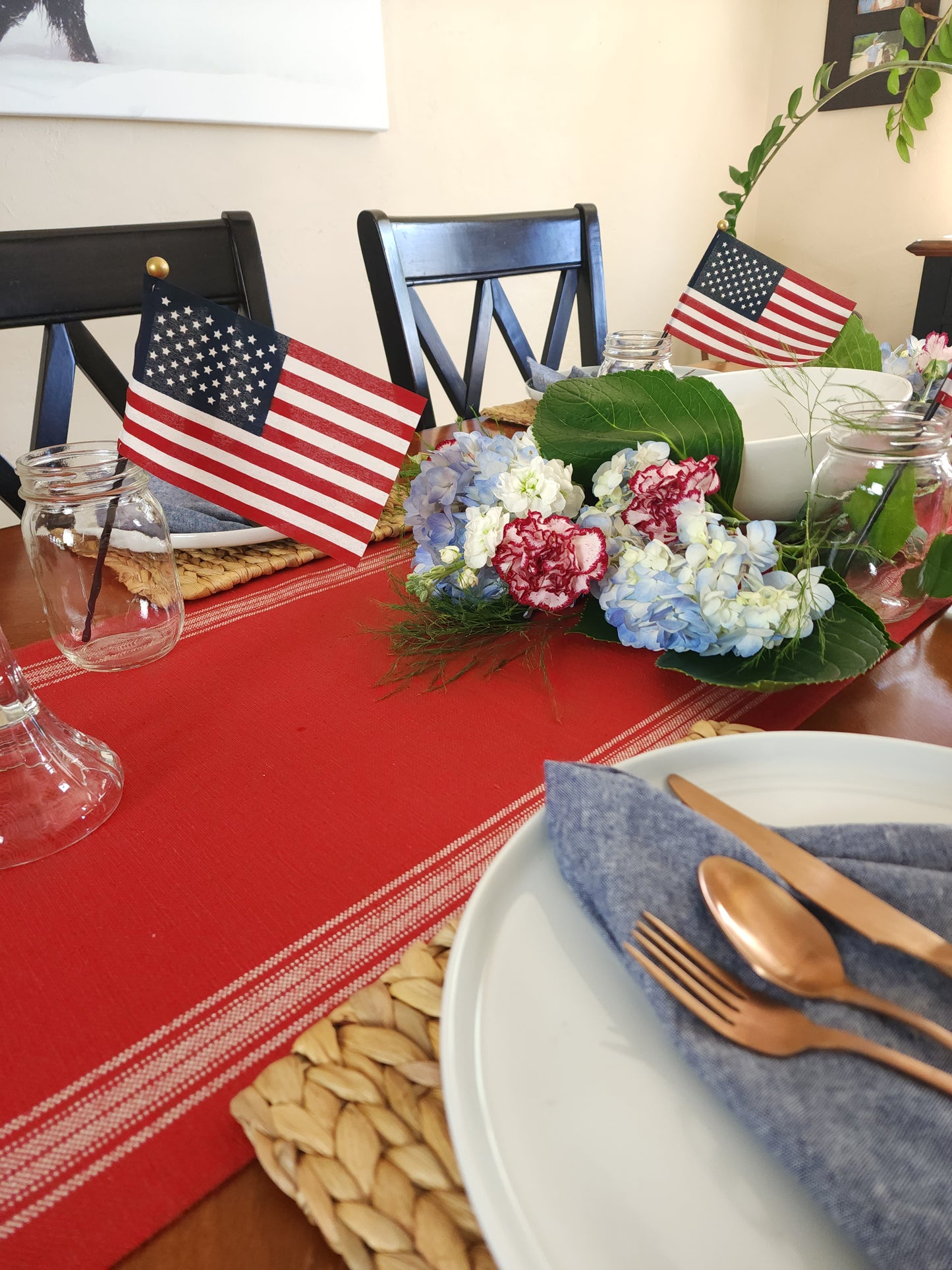 Red Farmhouse Table Runner