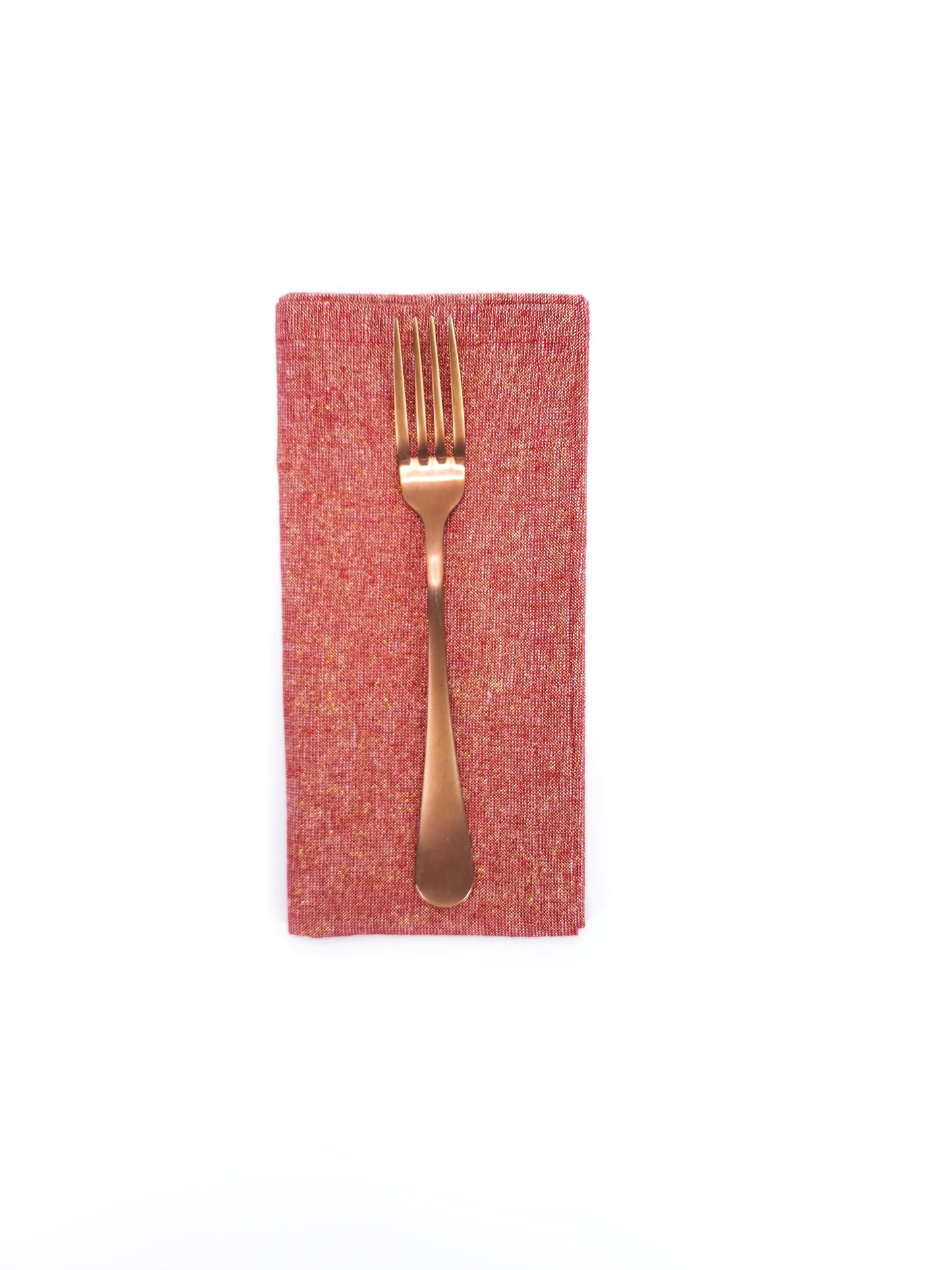 Red & Gold Linen Napkins