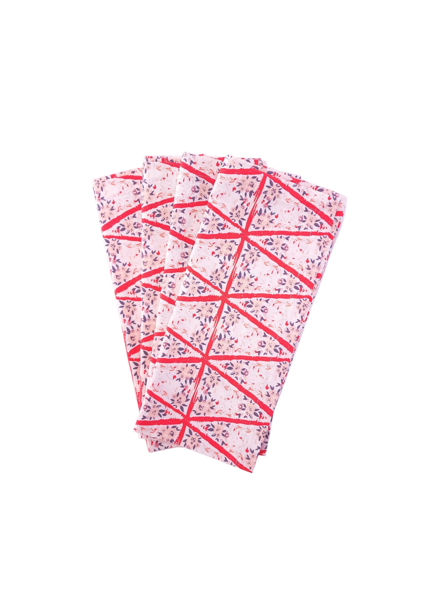 Romantic Floral Cloth Napkins, Set of 4