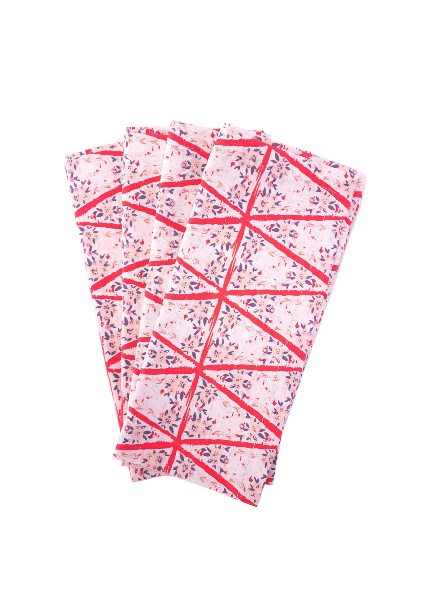 Romantic Floral Cloth Napkins, Set of 4