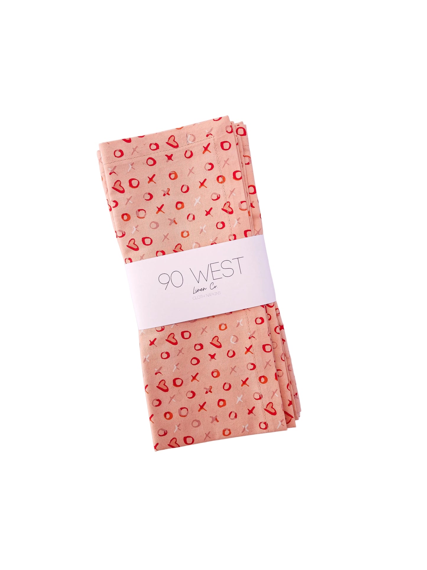 Xs and Os Valentine's Day Napkins, Set of 4