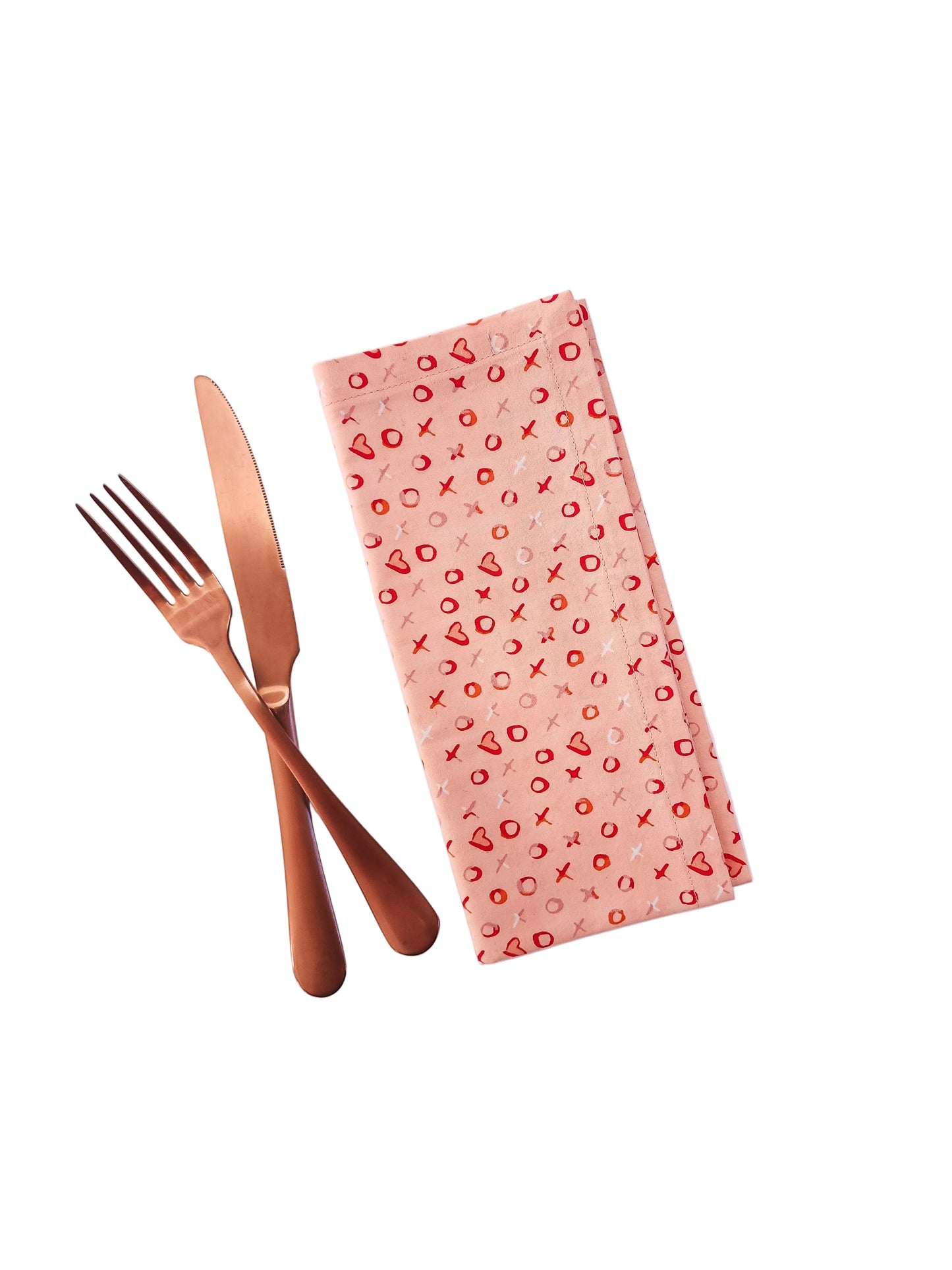 Xs and Os Valentine's Day Napkins, Set of 4