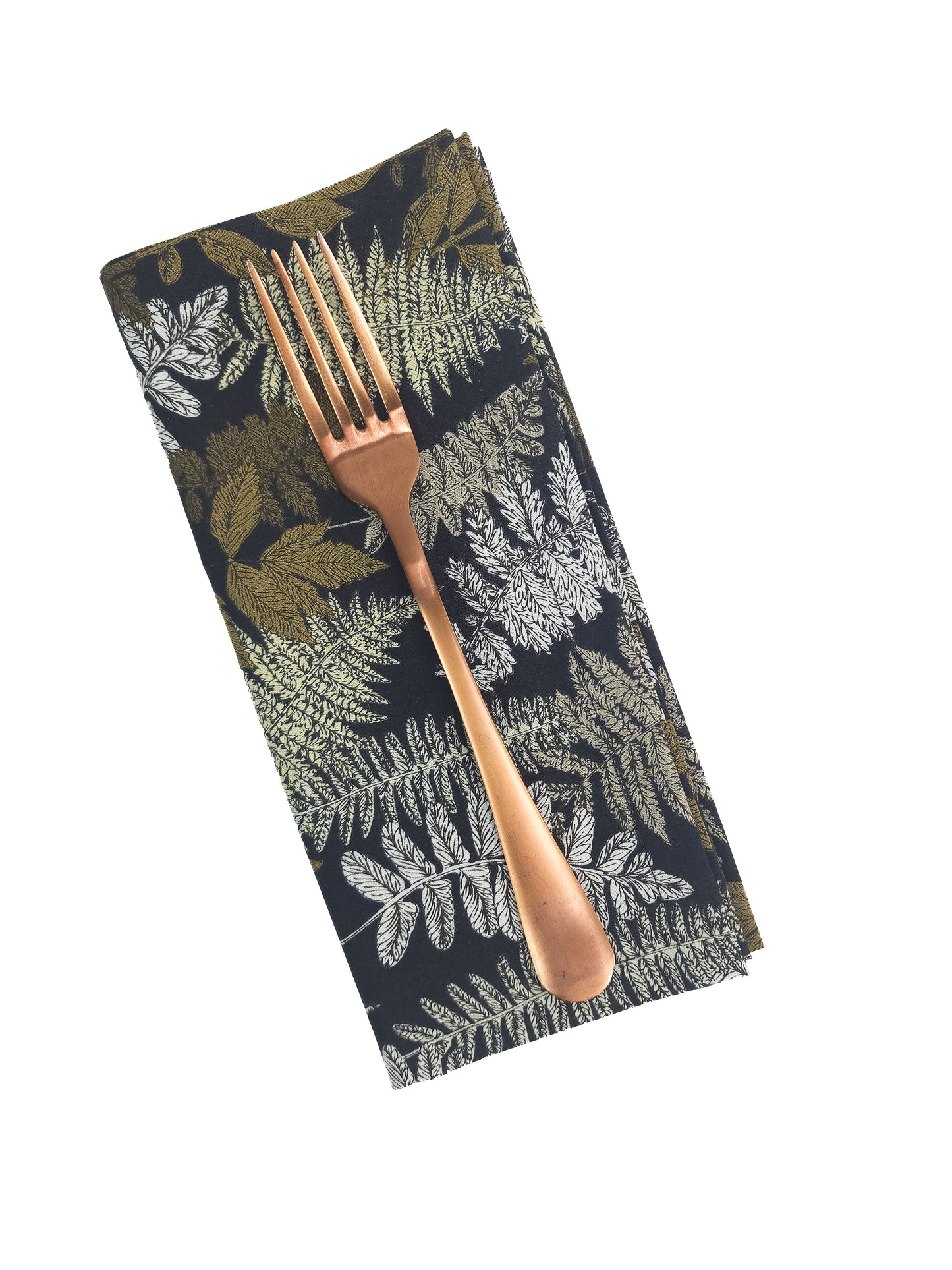 Fern Cloth Napkins, Set of 4 Cotton Cloth Napkins