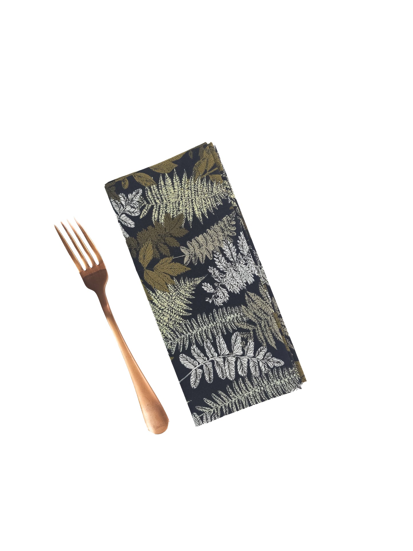 Fern Cloth Napkins, Set of 4 Cotton Cloth Napkins