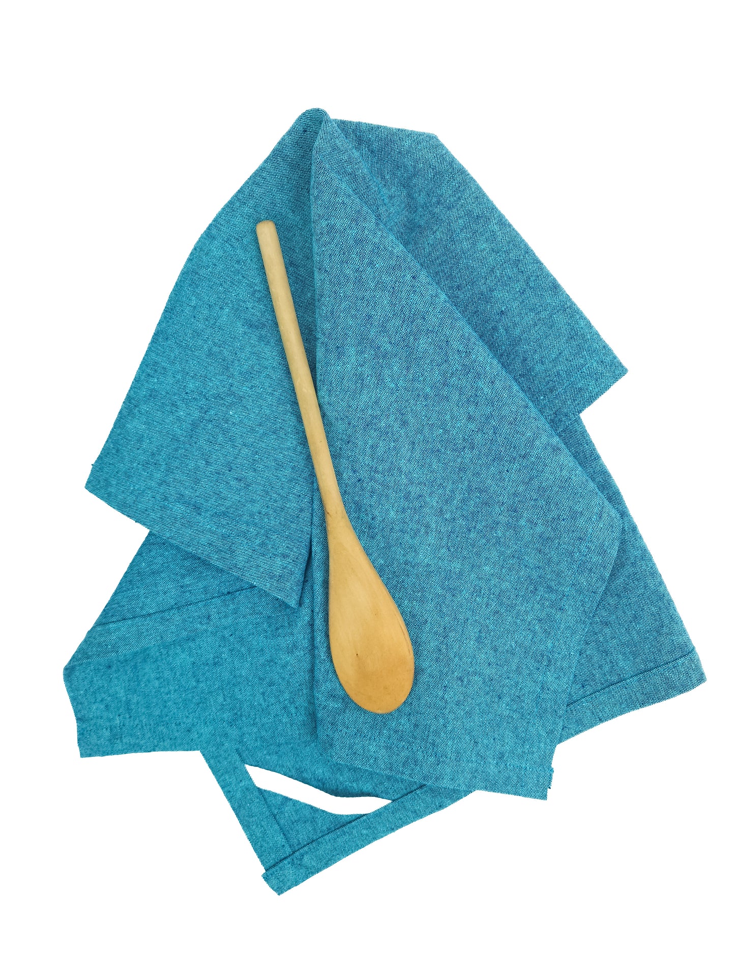 Tumbled Teal Linen Towel