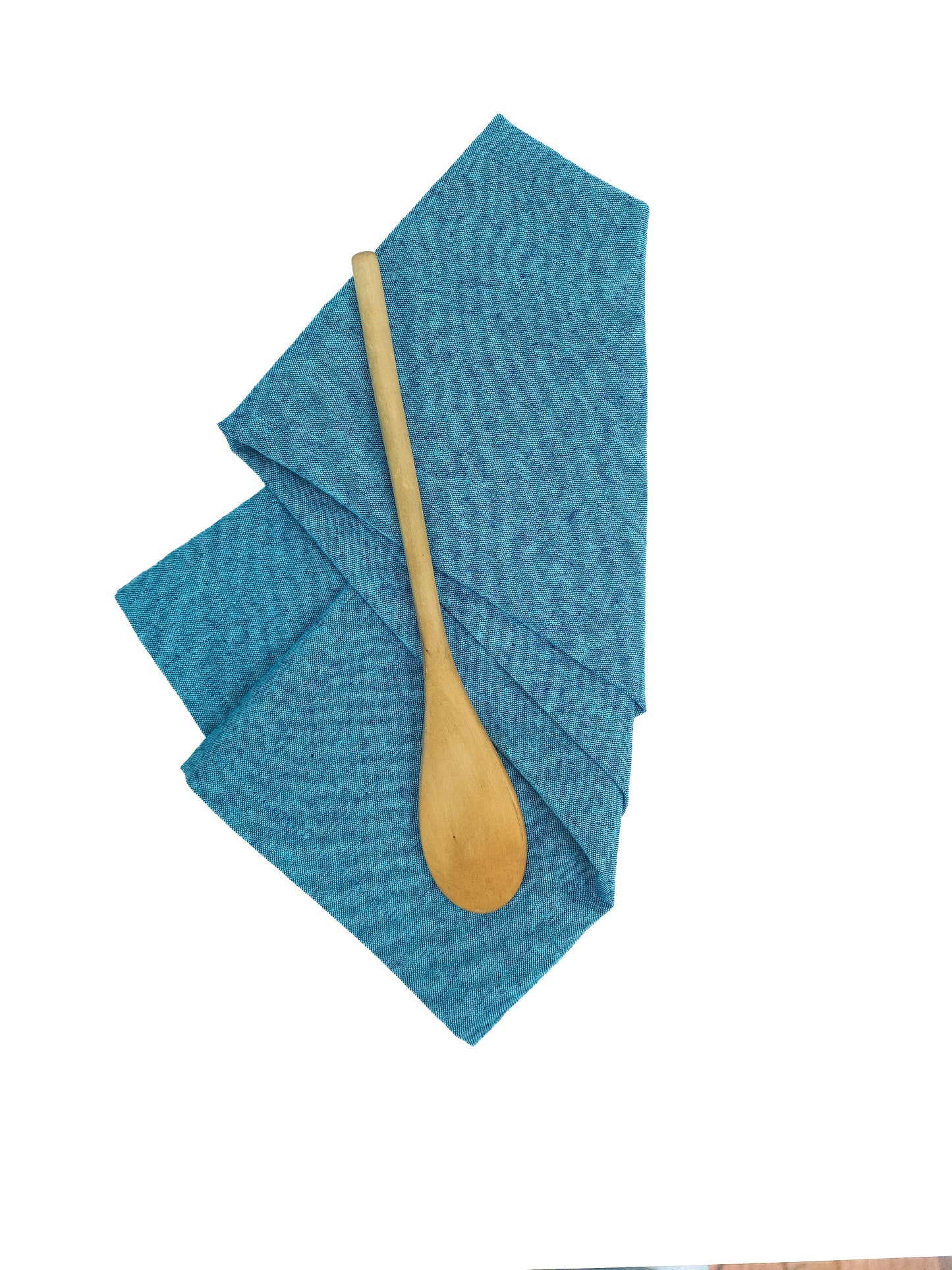 Tumbled Teal Linen Towel