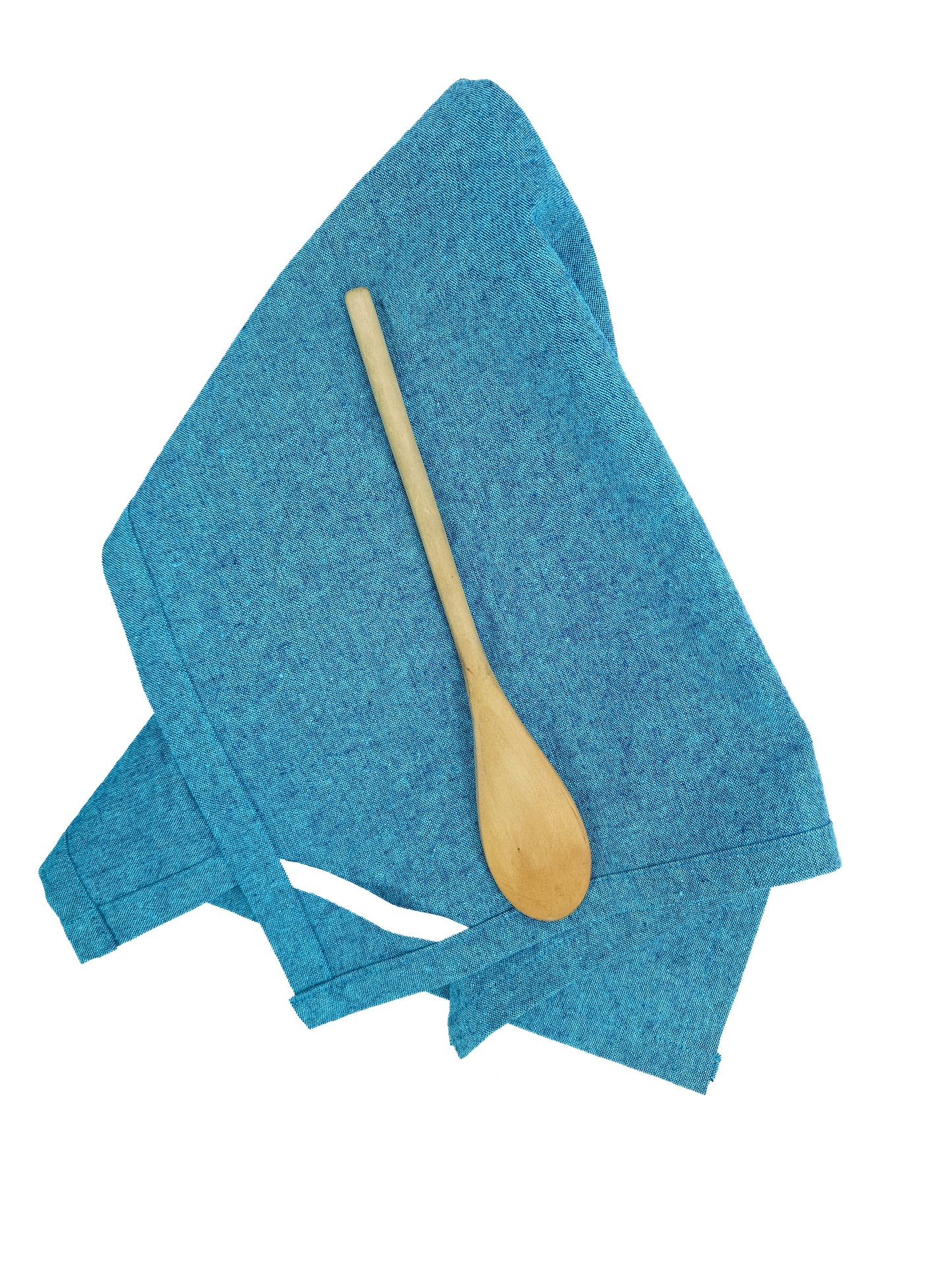 Tumbled Teal Linen Towel