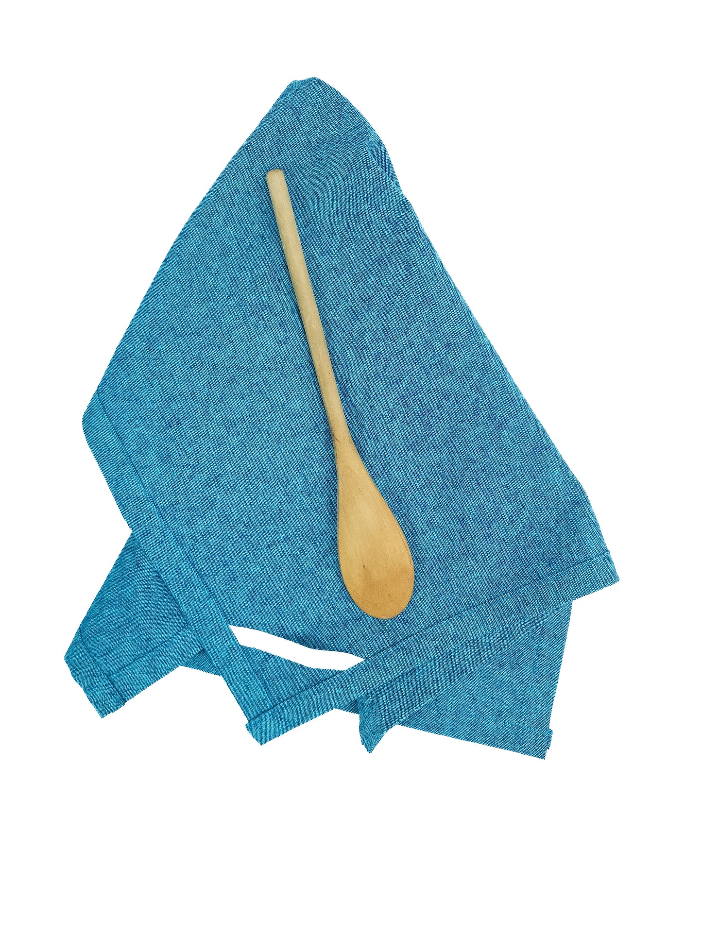 Tumbled Teal Linen Towel