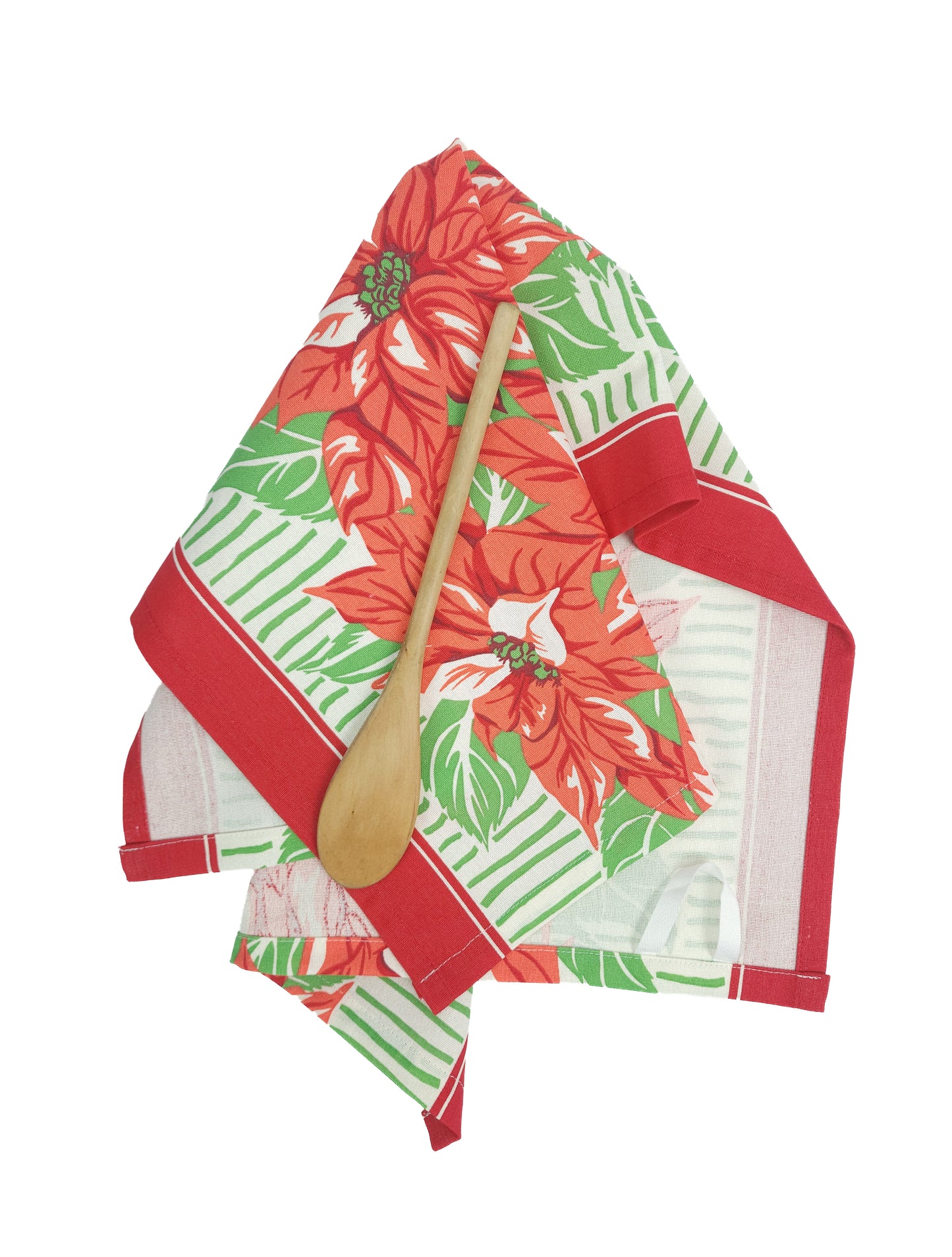 Poinsettia Towel, Vintage Inspired