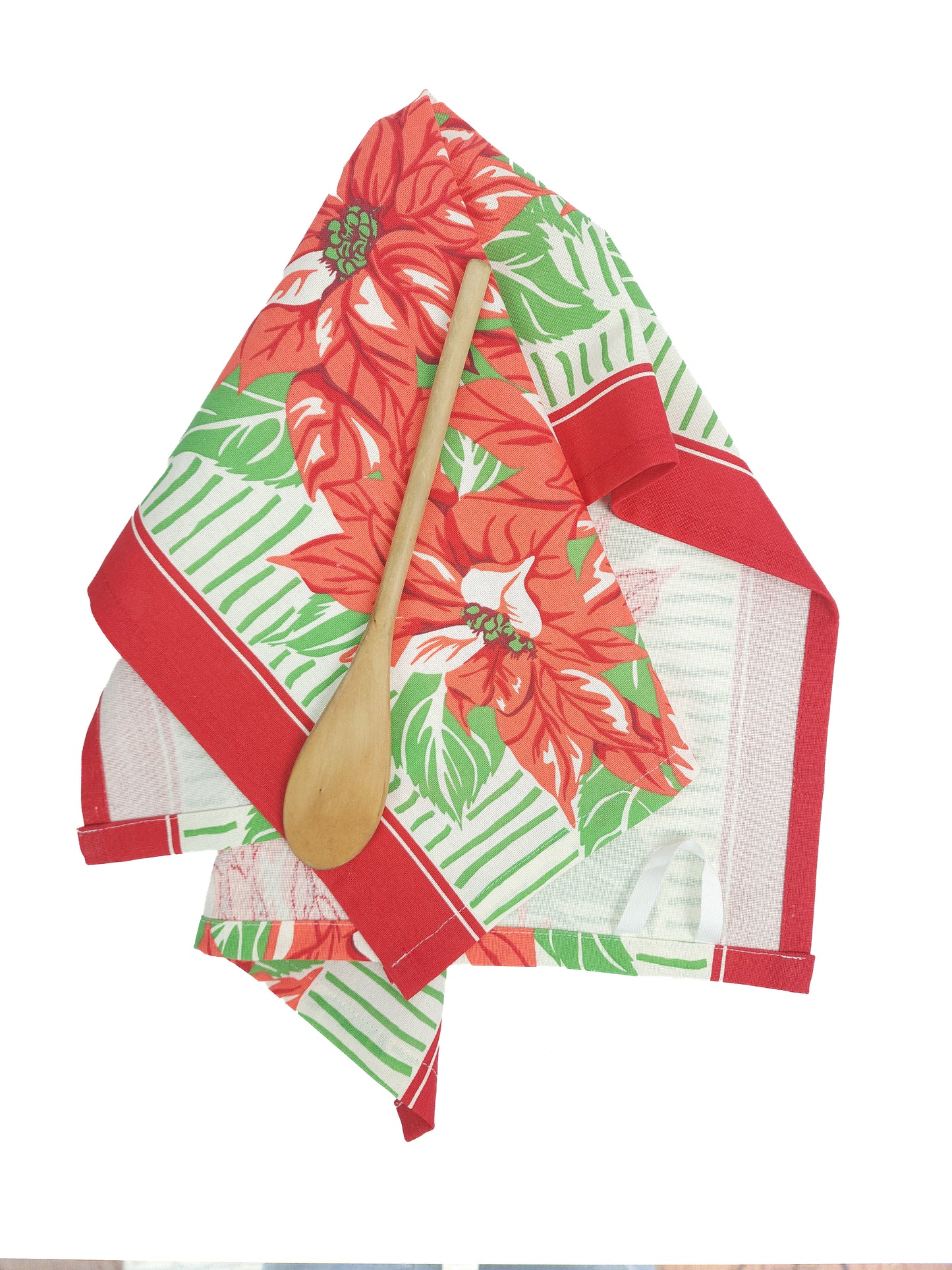Poinsettia Towel, Vintage Inspired