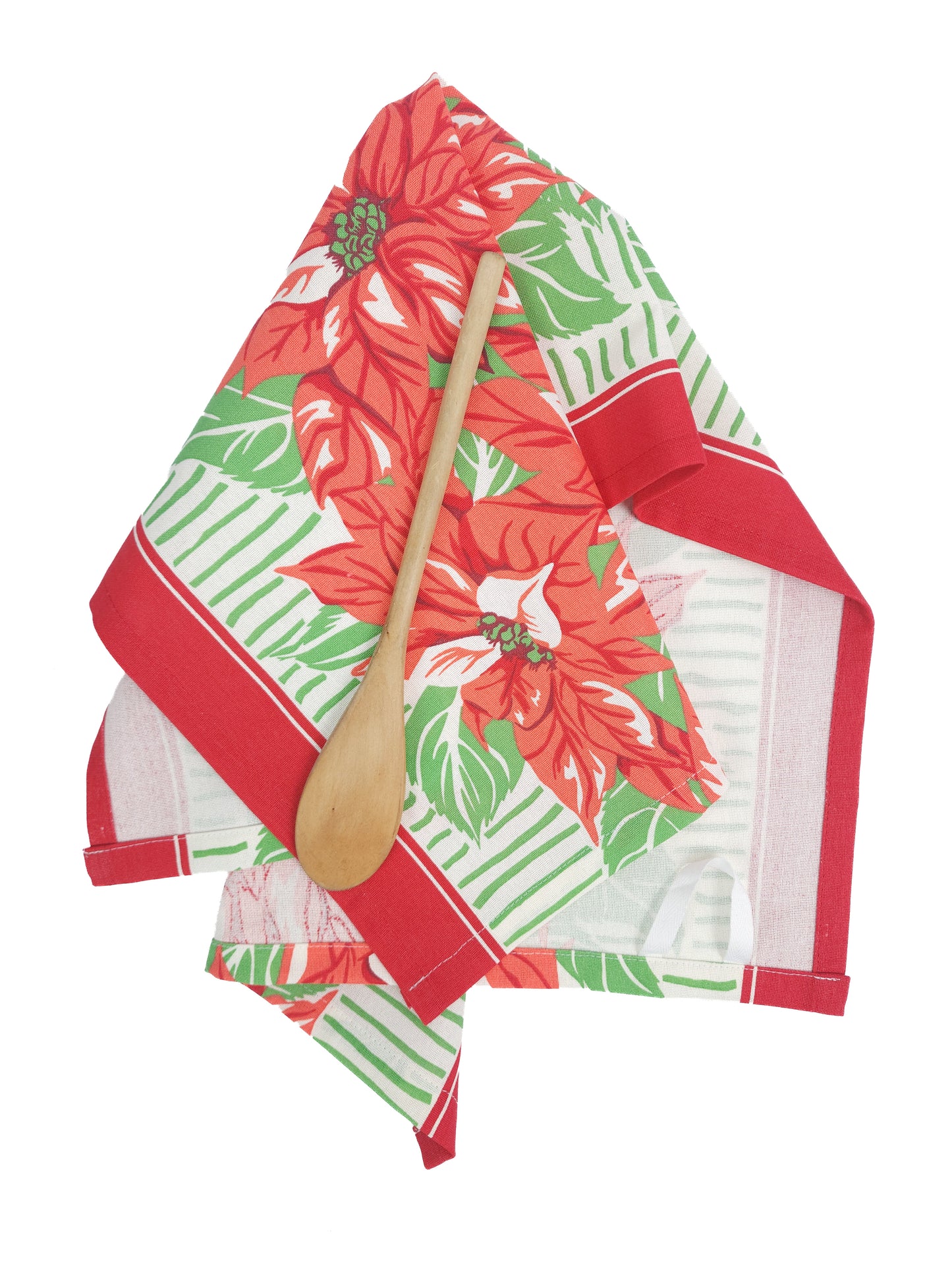 Poinsettia Towel, Vintage Inspired