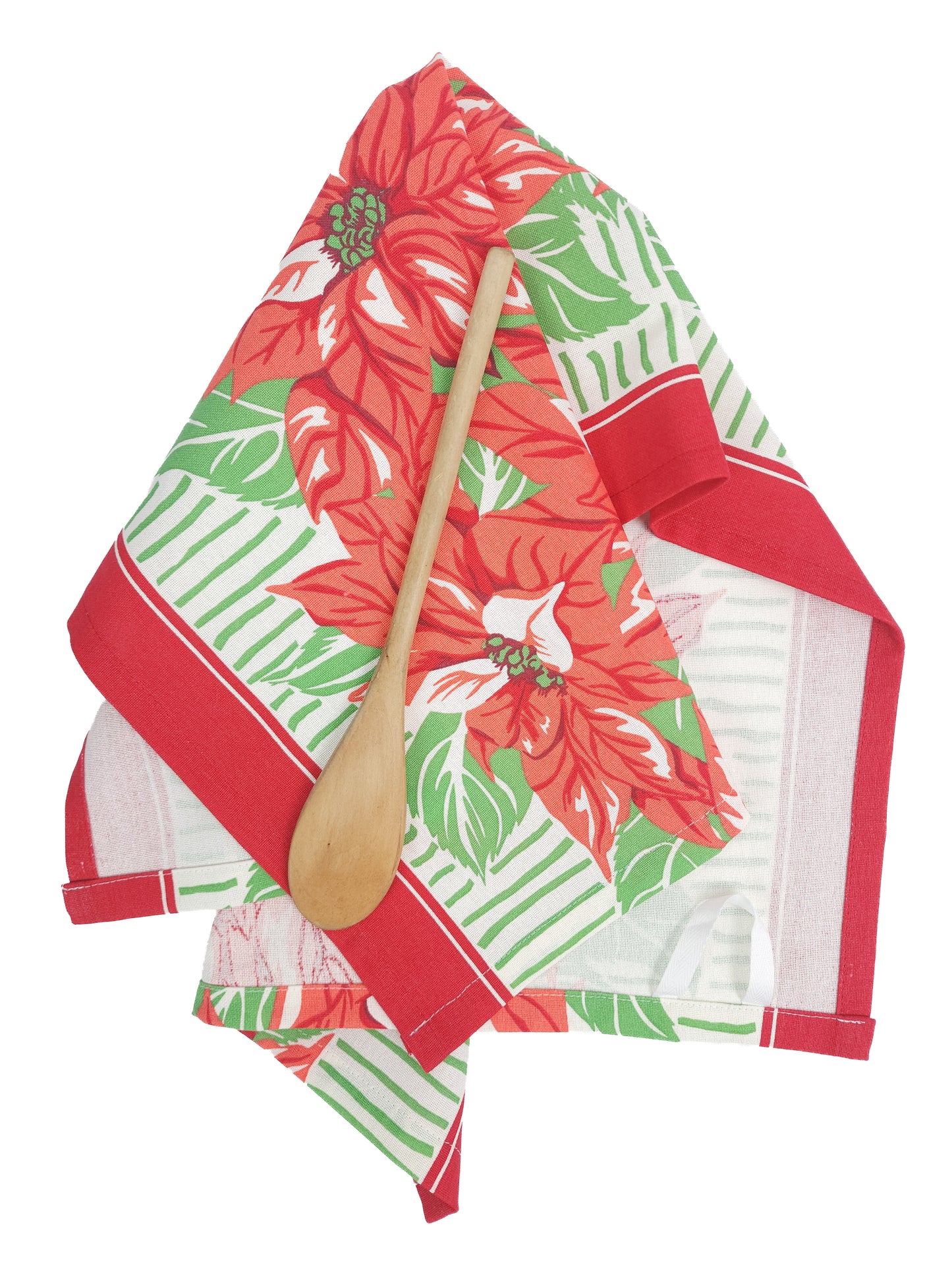 Poinsettia Towel, Vintage Inspired