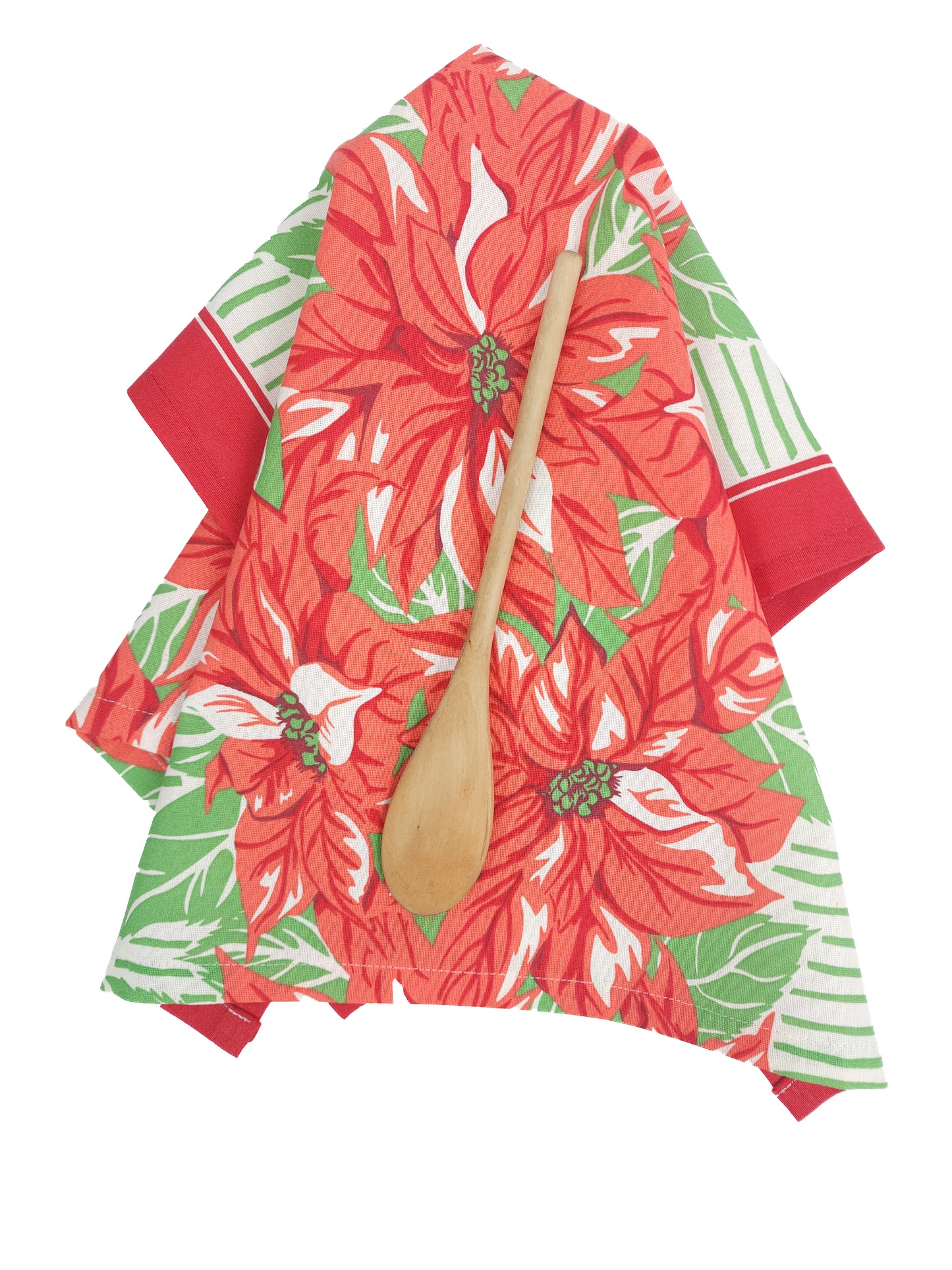 Poinsettia Towel, Vintage Inspired