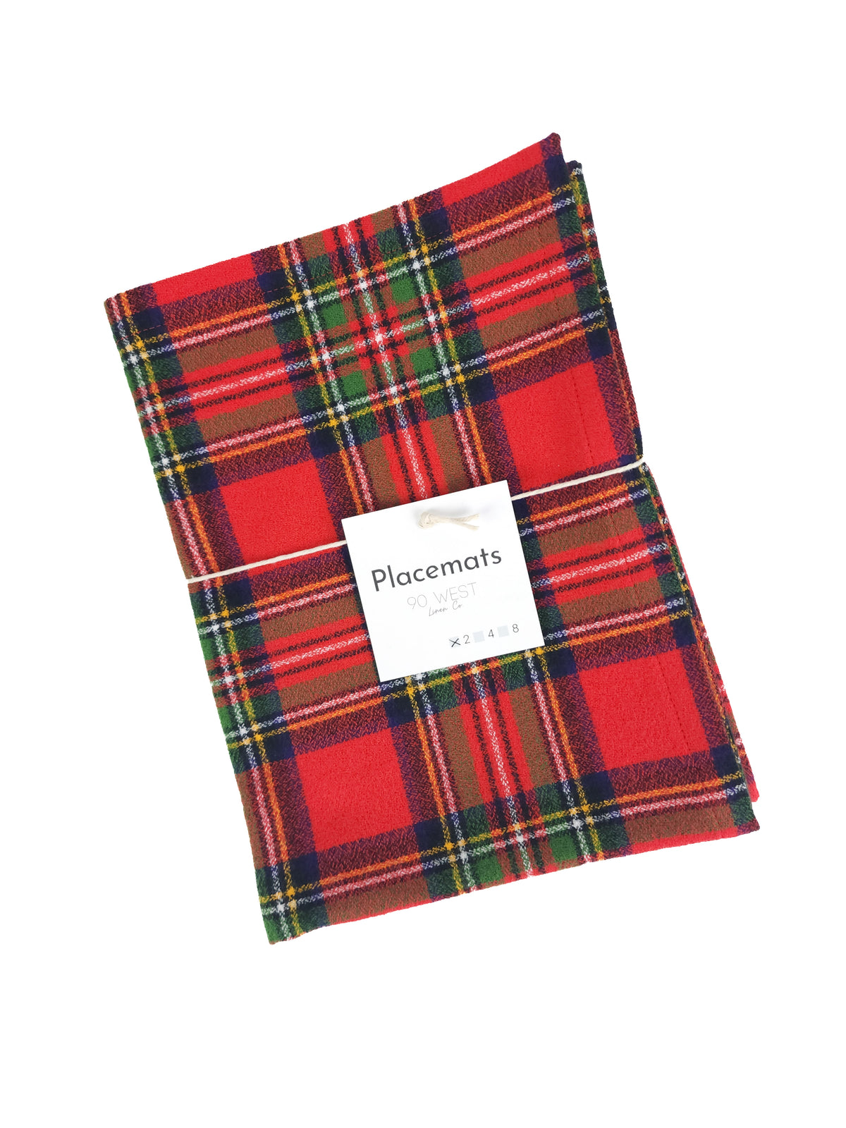 Fireside Plaid Flannel Placemats
