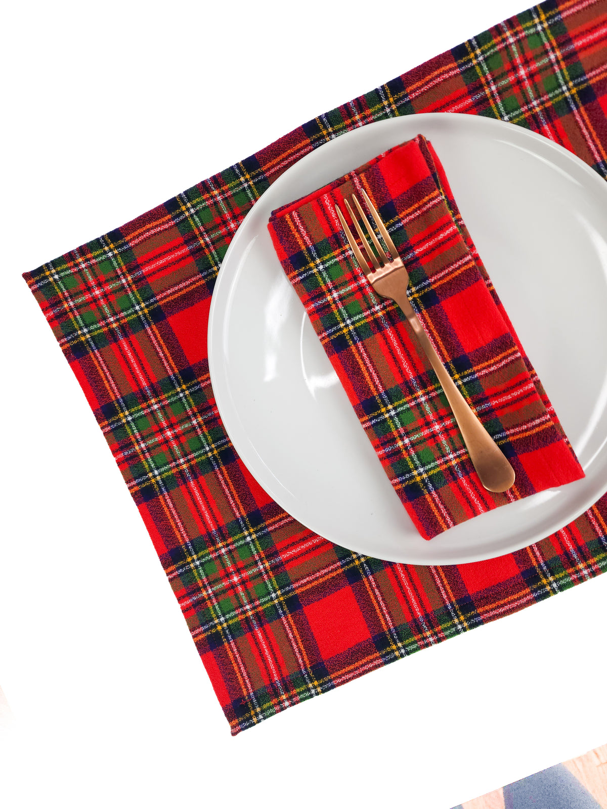 Fireside Plaid Flannel Placemats