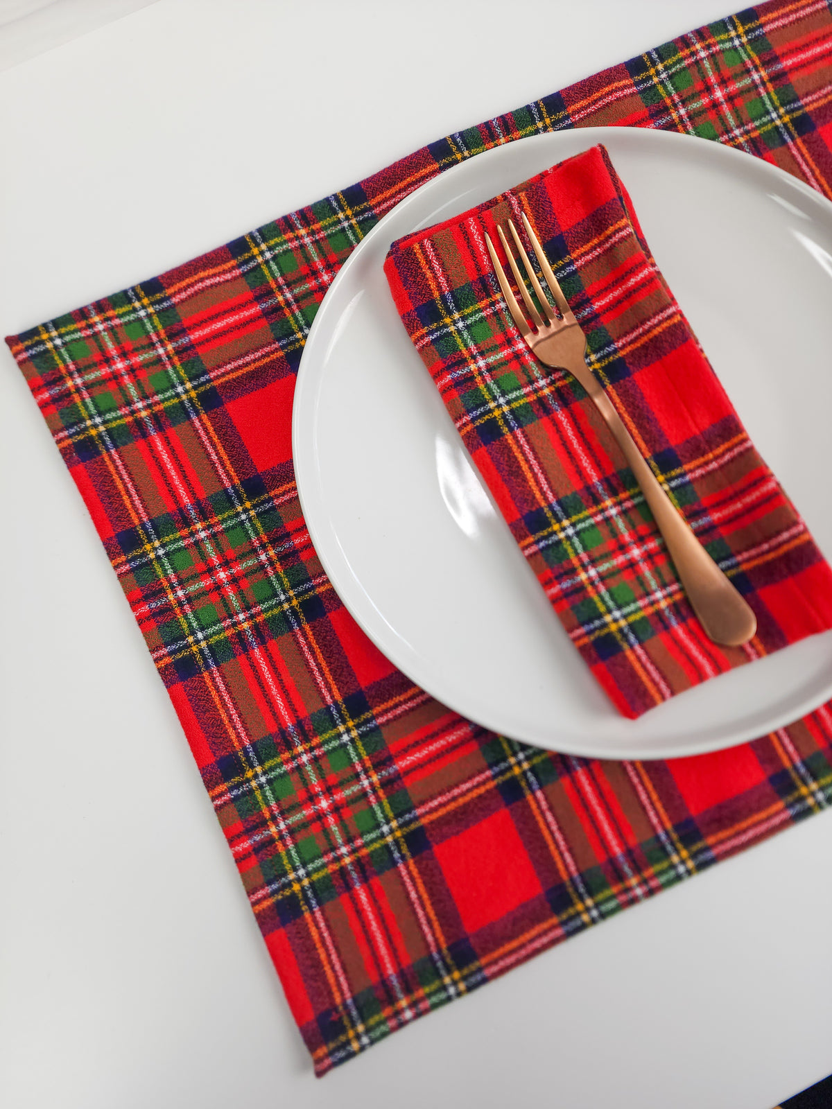Fireside Plaid Flannel Placemats