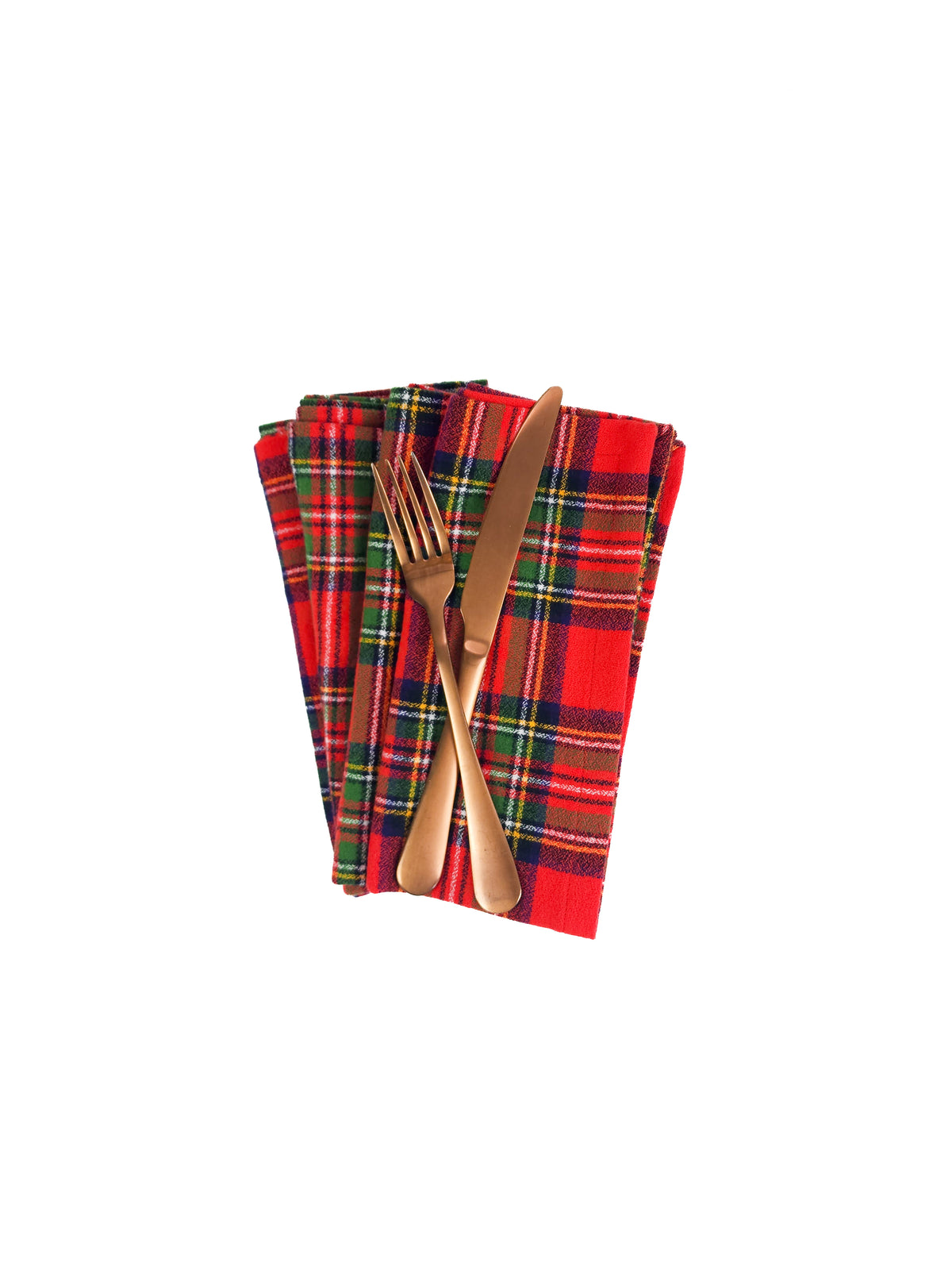 Fireside Plaid Flannel Napkins